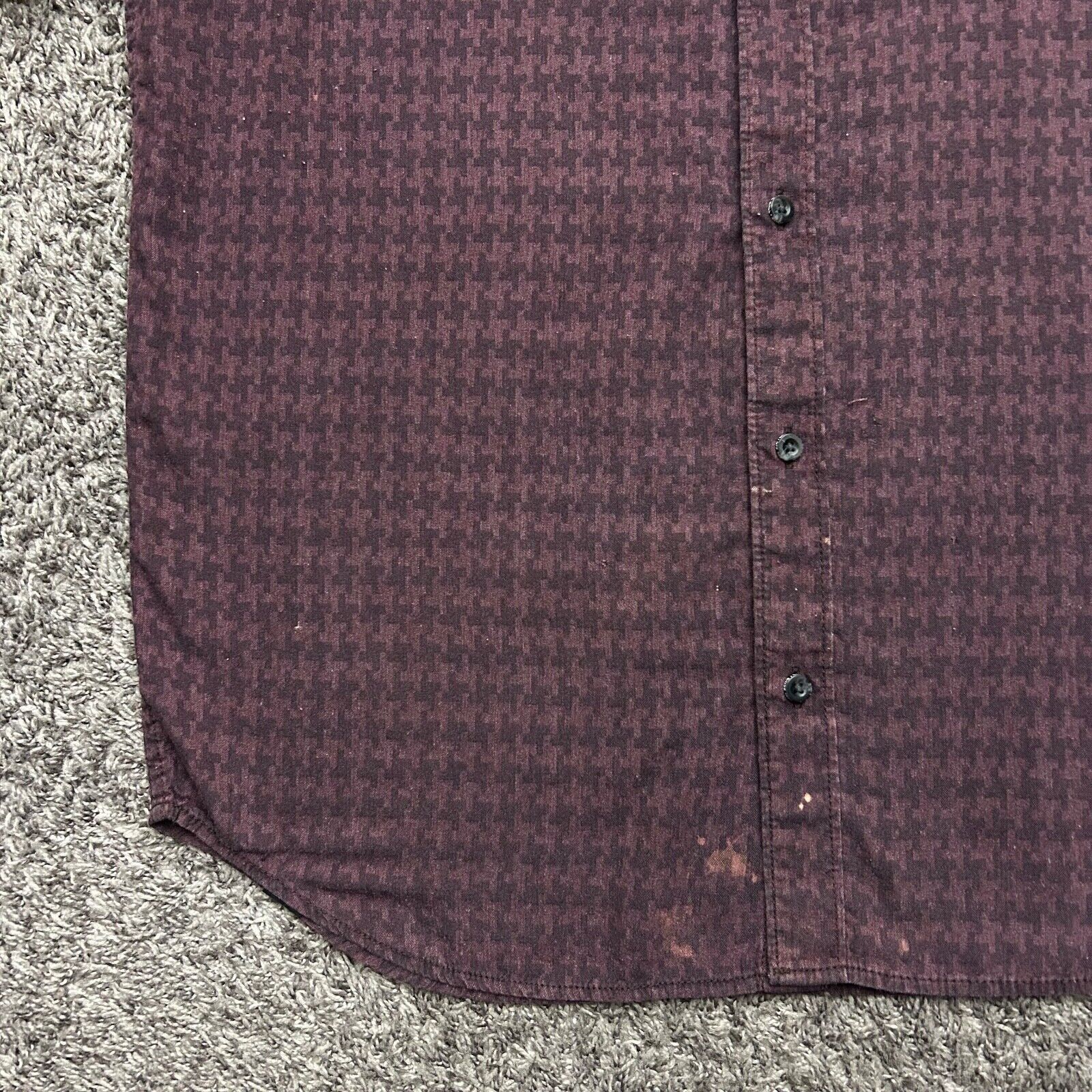 Vans Vans Houndstooth Shirt Button Up Cotton Blend Short Sleeve Size US L / EU 52-54 / 3 - 6 Thumbnail