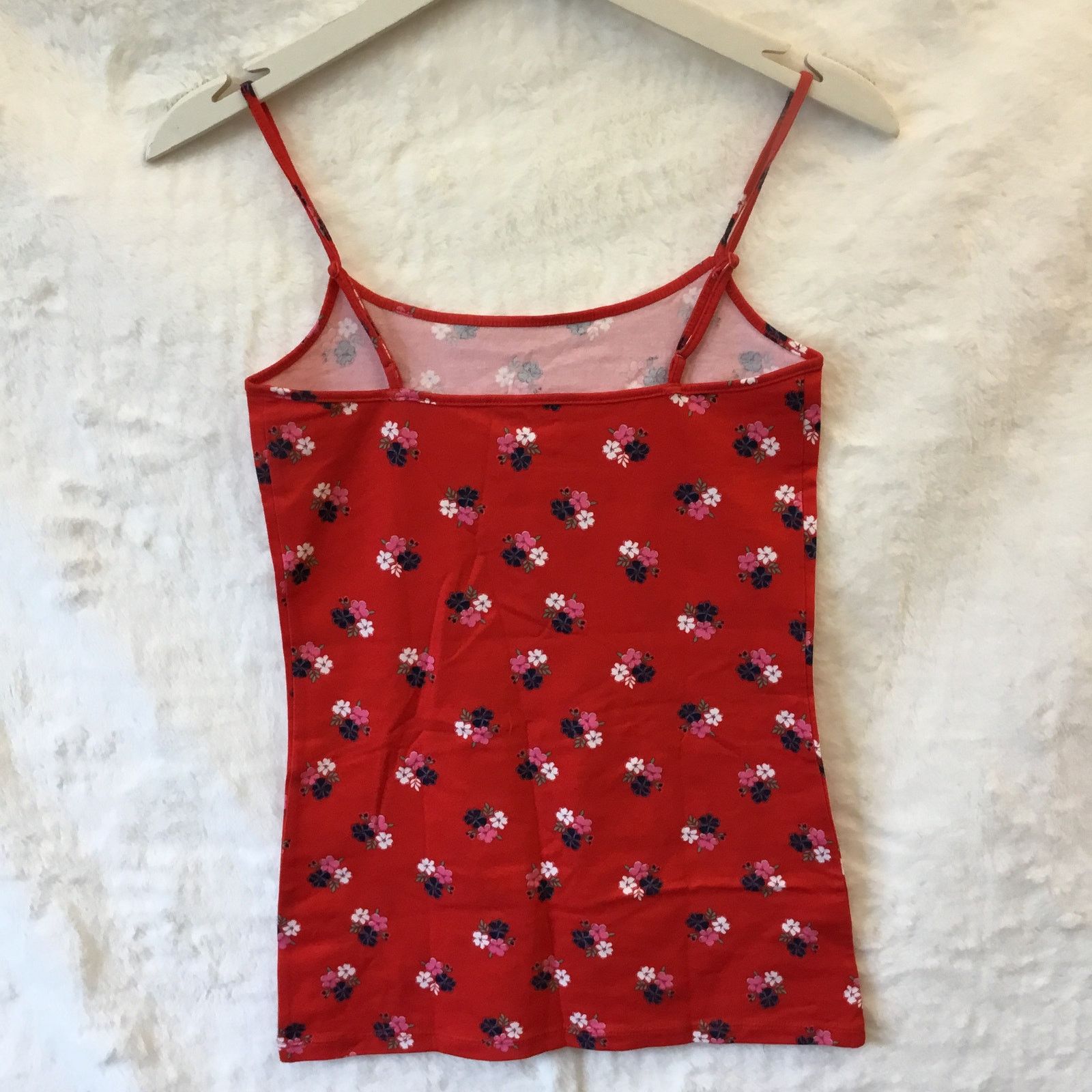 Loft LOFT Red Bouquet Pattern Scoop Neck Cami Size XS / US 0-2 / IT 36-38 - 7 Thumbnail