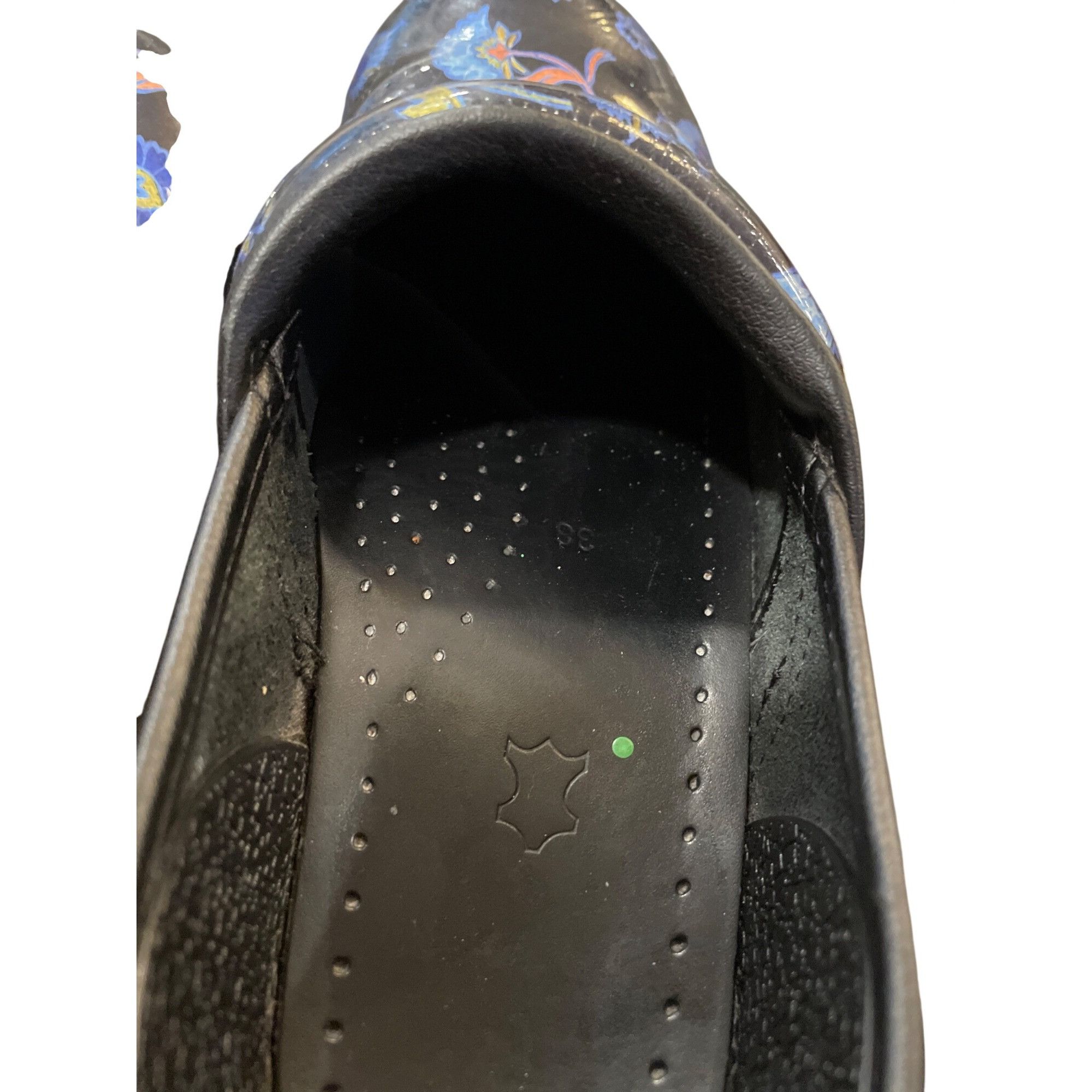 Dansko Dansko wms black blue floral leather nursing mules clogs sz Size US 7.5 / IT 37.5 - 9 Thumbnail