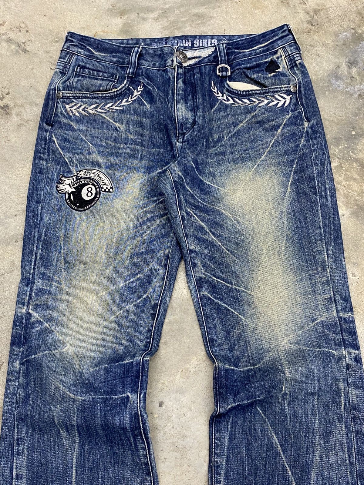 Japanese Brand × Le Grande Bleu (L.G.B.) 💥Bindding Offer💥 Rare Big train x takahashi wash jeans Size US 33 - 2 Thumbnail