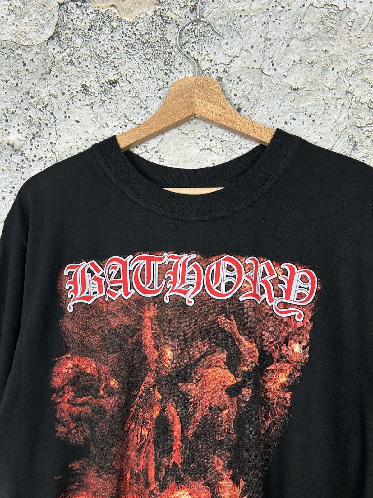 Band Tees Vintage Bathory Black Metal Rock Band Tee Rare Grunge Size US L / EU 52-54 / 3 - 3 Thumbnail