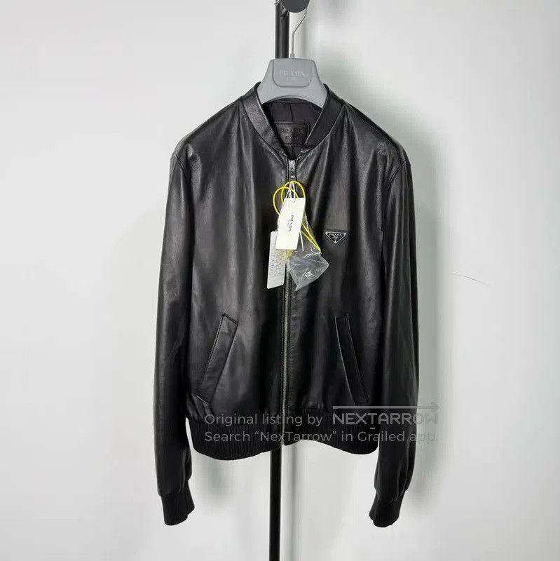 Other Prada Black Leather Women's Jacket Size S. Size S / US 4 / IT 40 - 1 Thumbnail