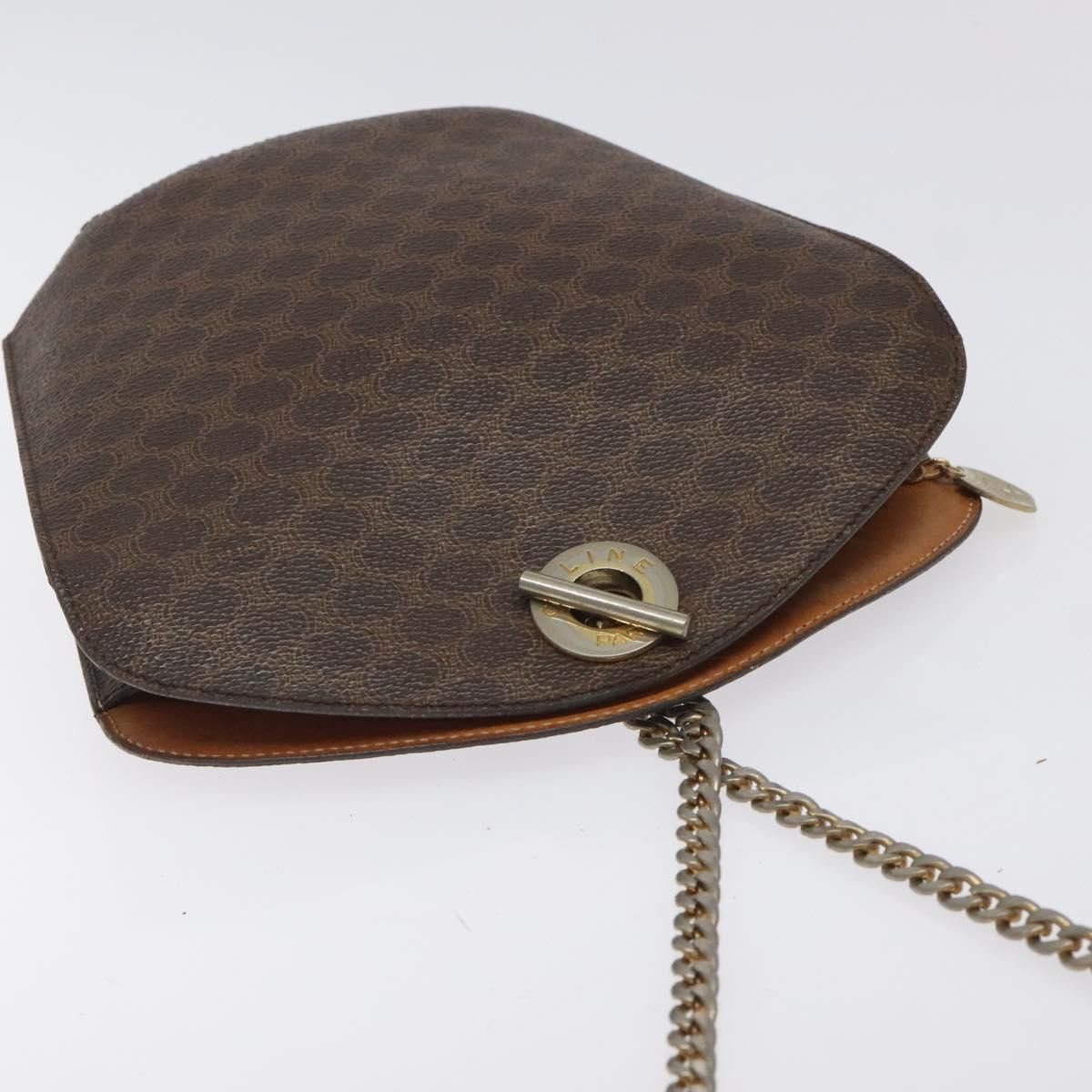 Celine CELINE Macadam Canvas Shoulder Bag Pvc Leather Brown Gold Size ONE SIZE - 6 Thumbnail