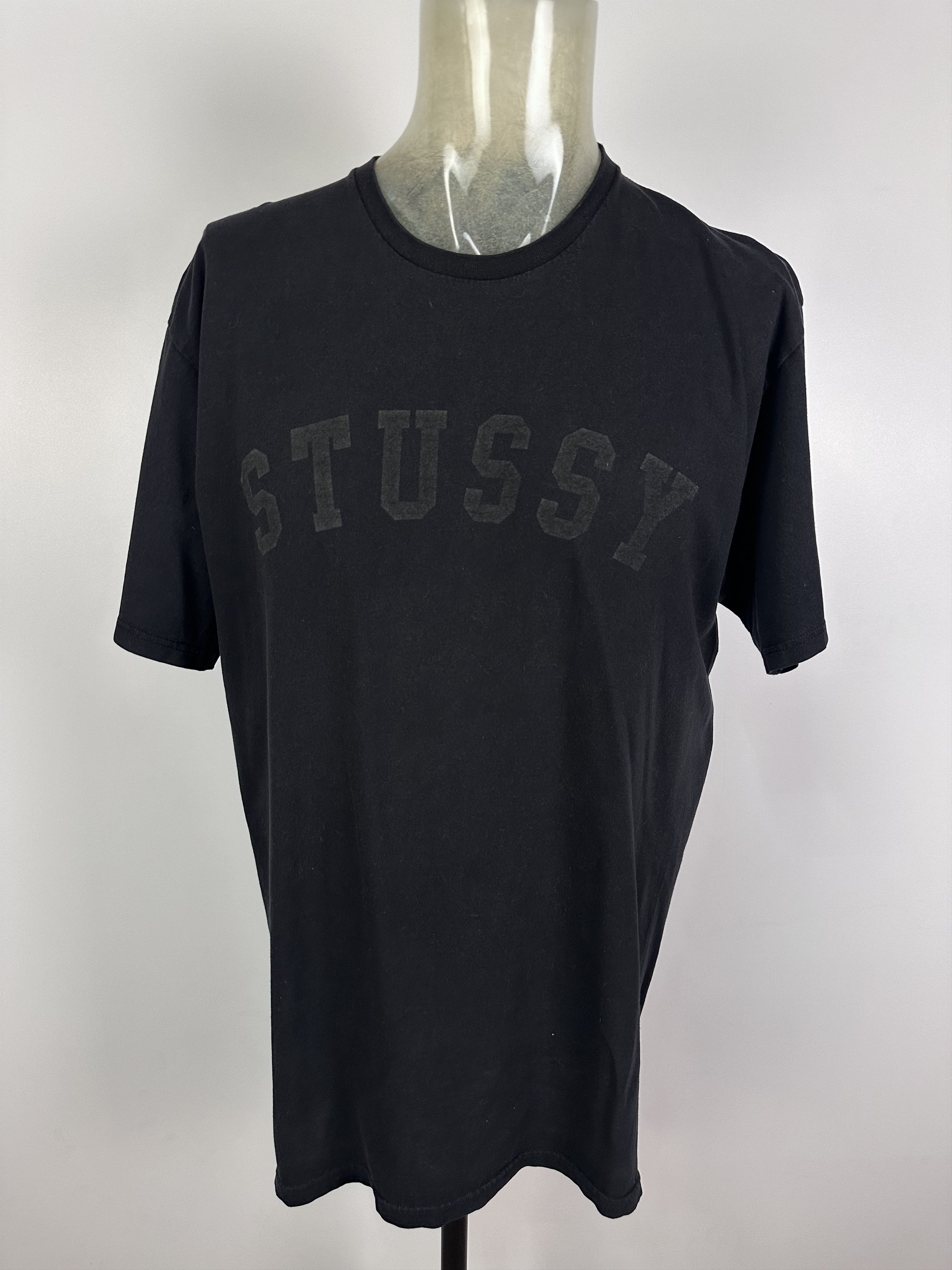 Stussy × Vintage STUSSY REFLECTIVE T SHIRT 80 BLACK SIZE XL MENS Size US XL / EU 56 / 4 - 1 Thumbnail