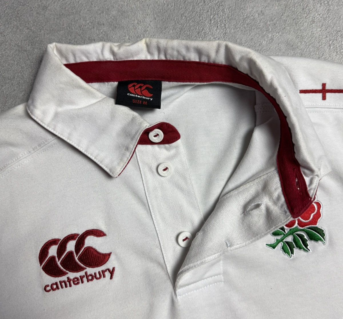 Canterbury of New Zealand England Rugby Union Home Shirt Jersey Canterbury Size US M / EU 48-50 / 2 - 12 Thumbnail