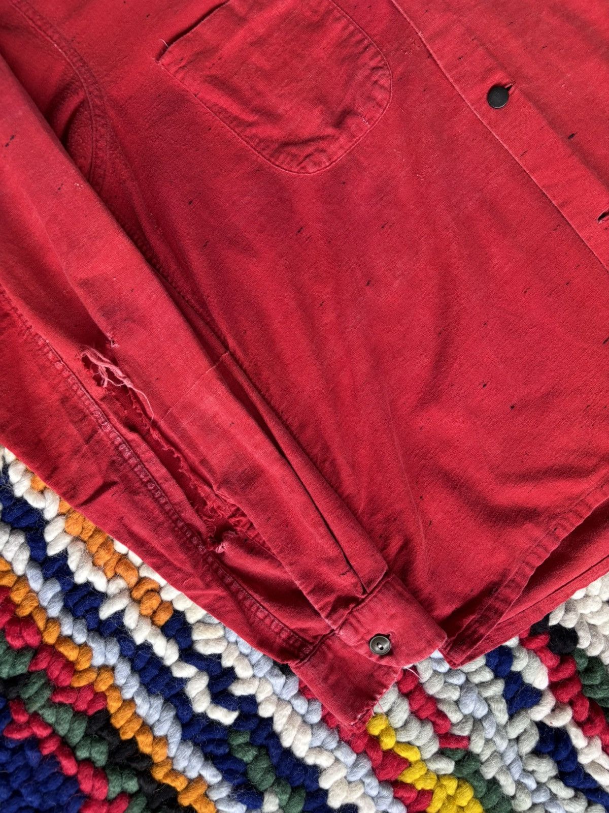 Japanese Brand 1950s Camp Collar Suede Button Up E &W Brand Size US M / EU 48-50 / 2 - 5 Thumbnail
