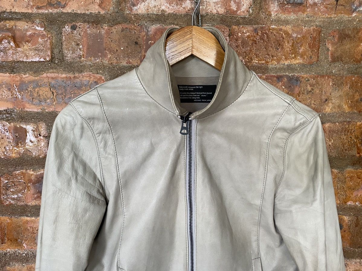 Isamu Katayama Backlash 2000s Shama Leather Paneled Rider Jacket Size M / US 6-8 / IT 42-44 - 3 Thumbnail