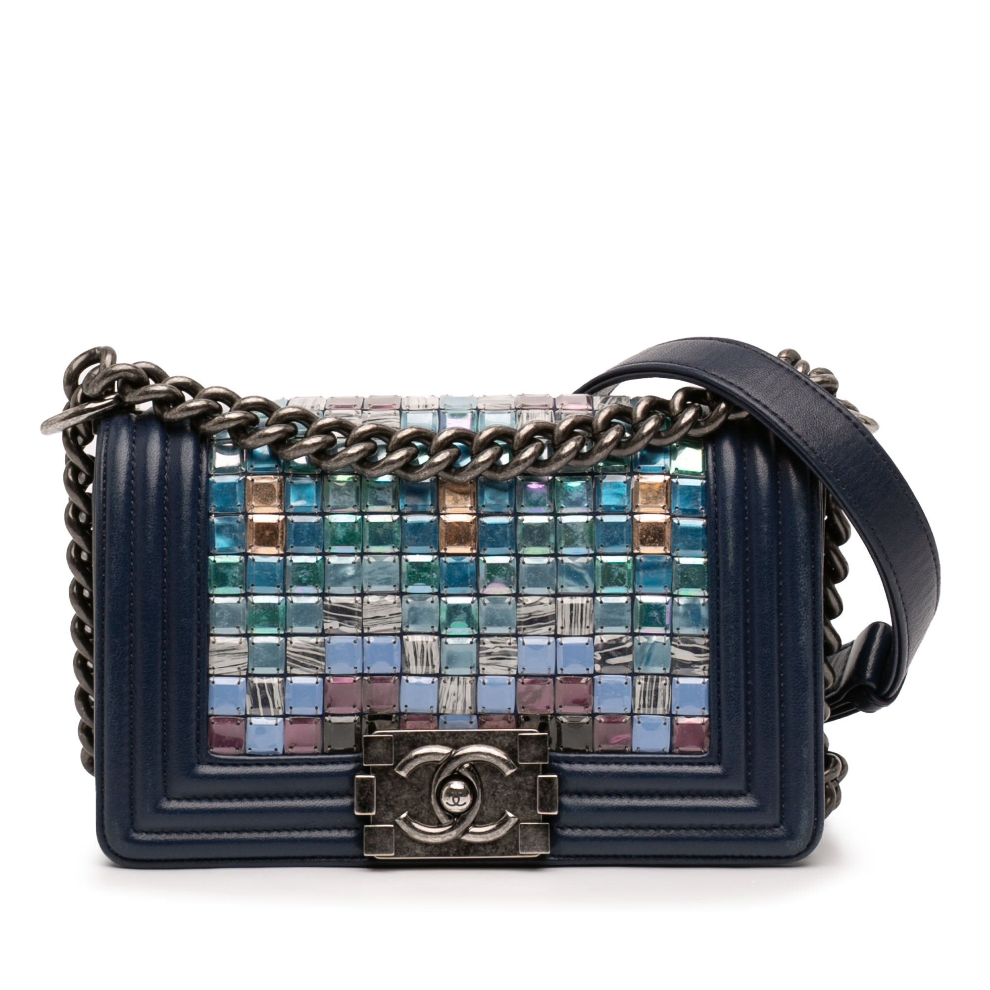 Chanel Small Lambskin Tile Mosaic Boy Flap Size ONE SIZE - 1 Thumbnail