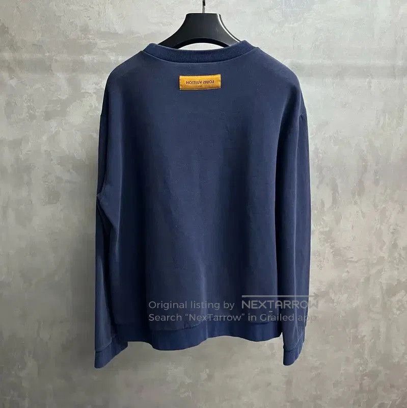 Louis Vuitton Louis Vuitton XXL Blue Cotton Sweatshirt for Men . Size US XXL / EU 58 / 5 - 2 Thumbnail