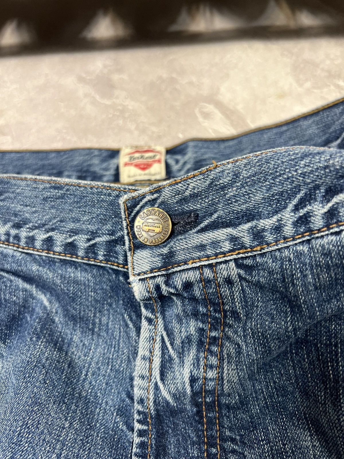 Carhartt Vintage Carhartt Logger Carpenter Distressed Workwear Pants Size US 32 / EU 48 - 13 Thumbnail