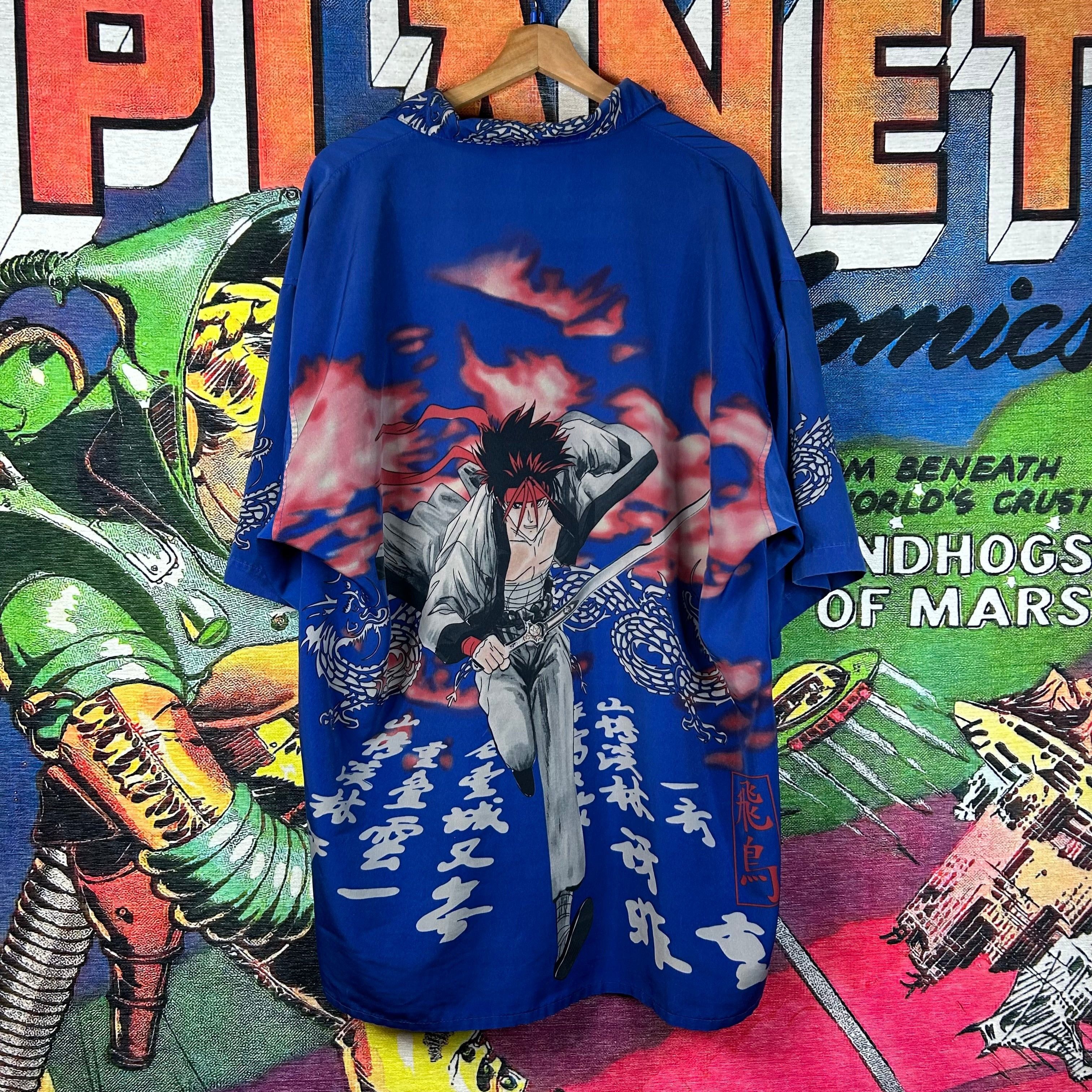 Vintage Vintage Y2K Veezo Sanosuke Anime AOP Button Down Shirt Size US XL / EU 56 / 4 - 2 Thumbnail
