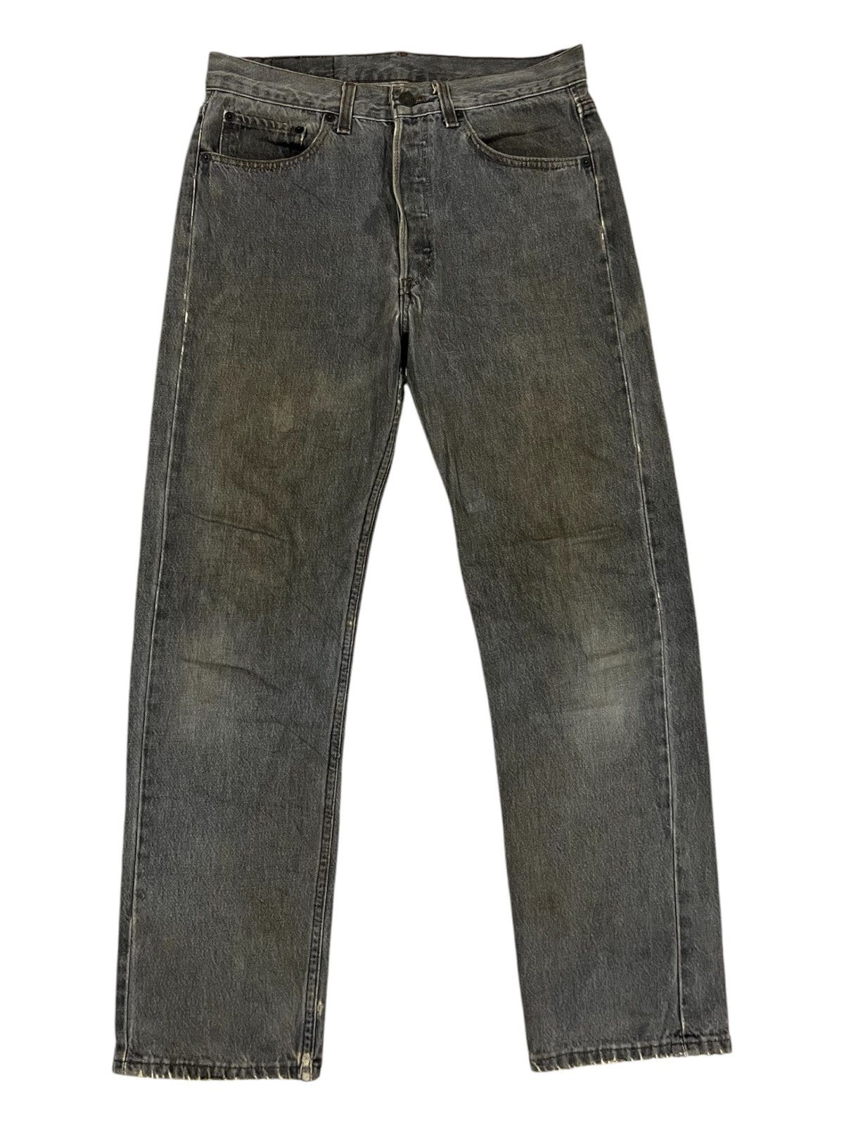 Levi's × Vintage Vintage Late 80s 501 Levis USA Sandy Black Denim Jeans Size US 31 - 2 Thumbnail