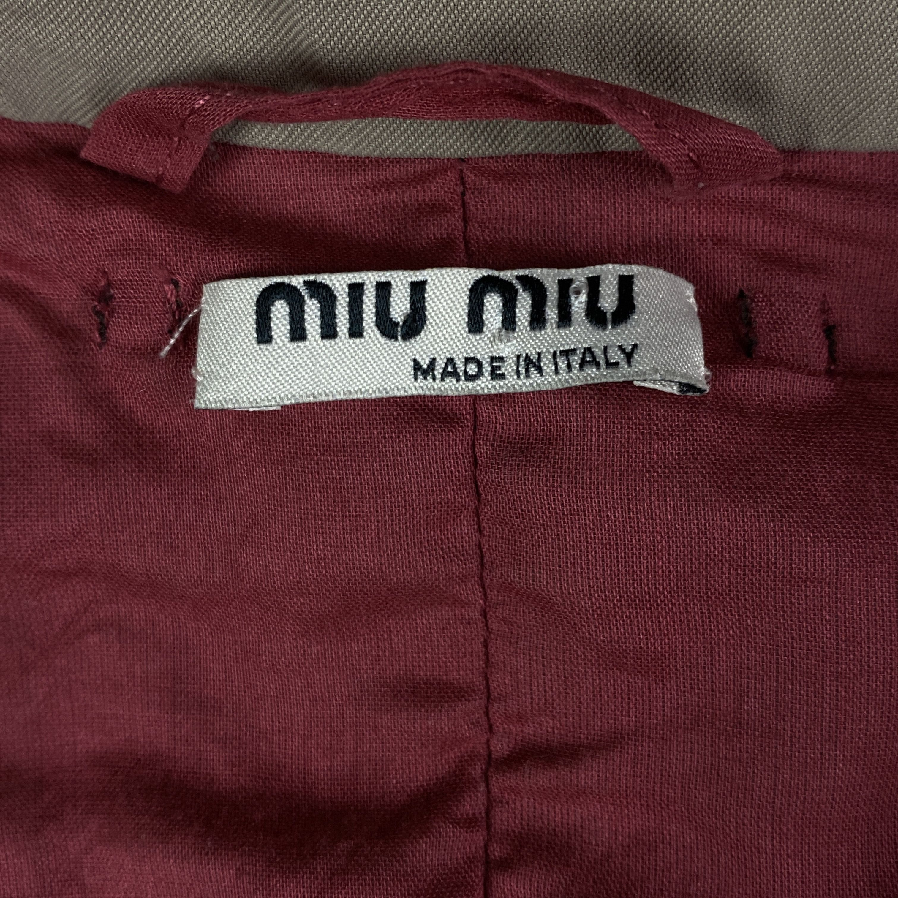 Miu Miu × Prada Women’s Blazer Jacket Miu Miu by Prada Size 42 Size M / US 6-8 / IT 42-44 - 4 Thumbnail