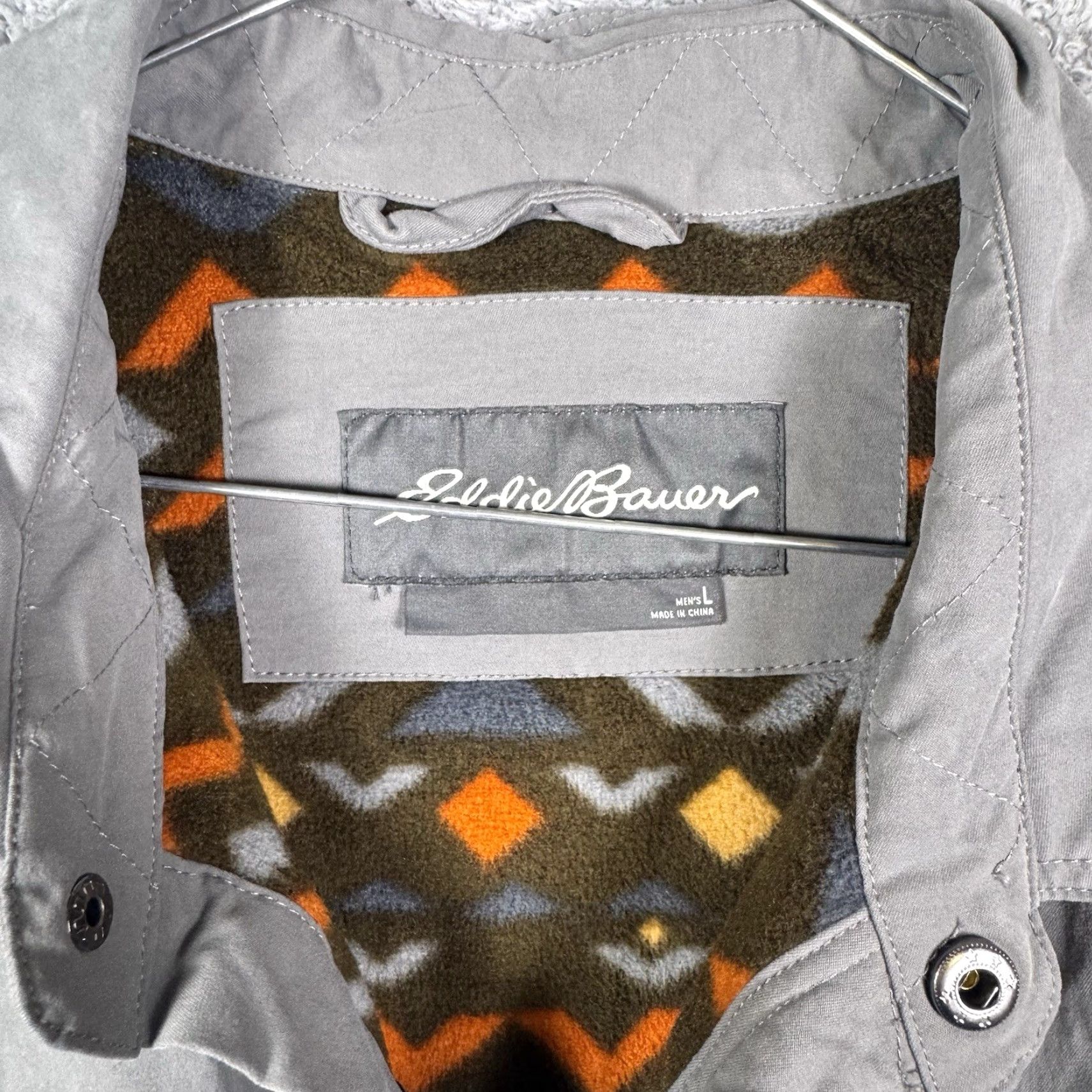 Eddie Bauer Eddie Bauer Chore Jacket Mens Large Aztec Blanket Flannel Lined Coat Barn Field Shirt Jacket 90s Multicolor Size US L / EU 52-54 / 3 - 7 Thumbnail