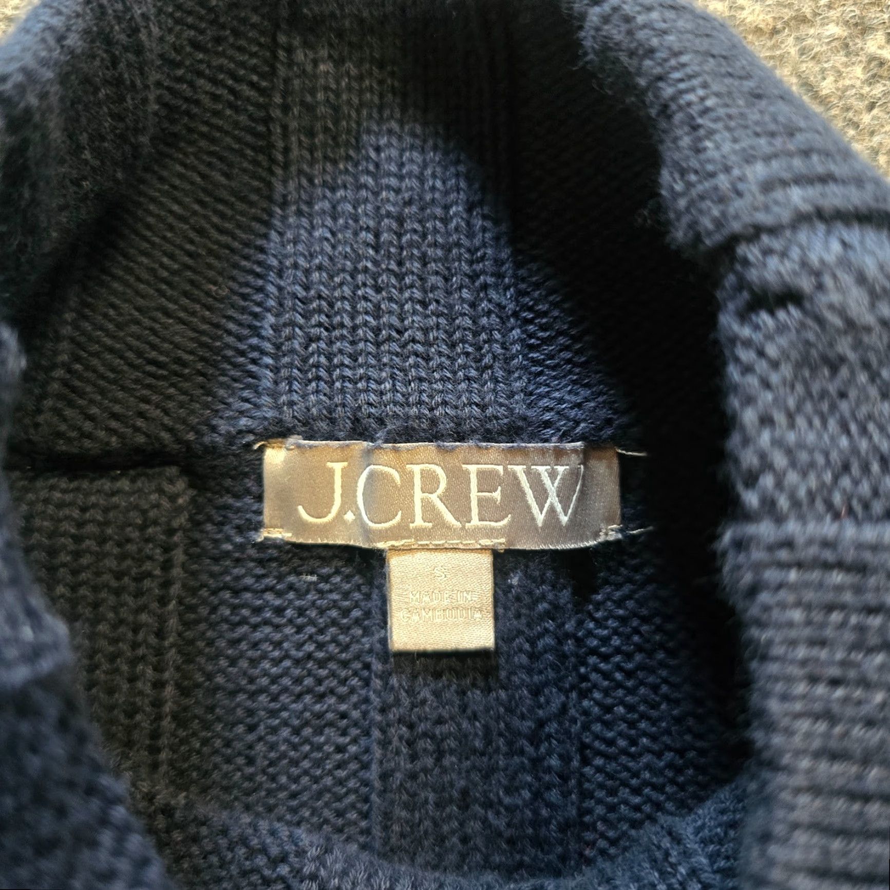 J.Crew J.CREW Sweater Womens Size Small Blue Ribbed Turtleneck Preppy Capsule Casual Shirt Size S / US 4 / IT 40 - 4 Thumbnail
