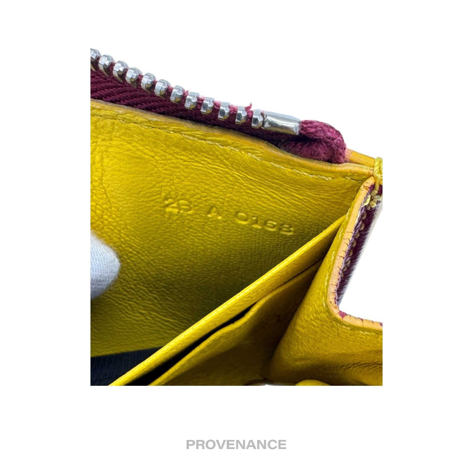 Givenchy 🔴 Givenchy Cles Zip Pouch Wallet - Red/Yellow Leather Size ONE SIZE - 10 Thumbnail