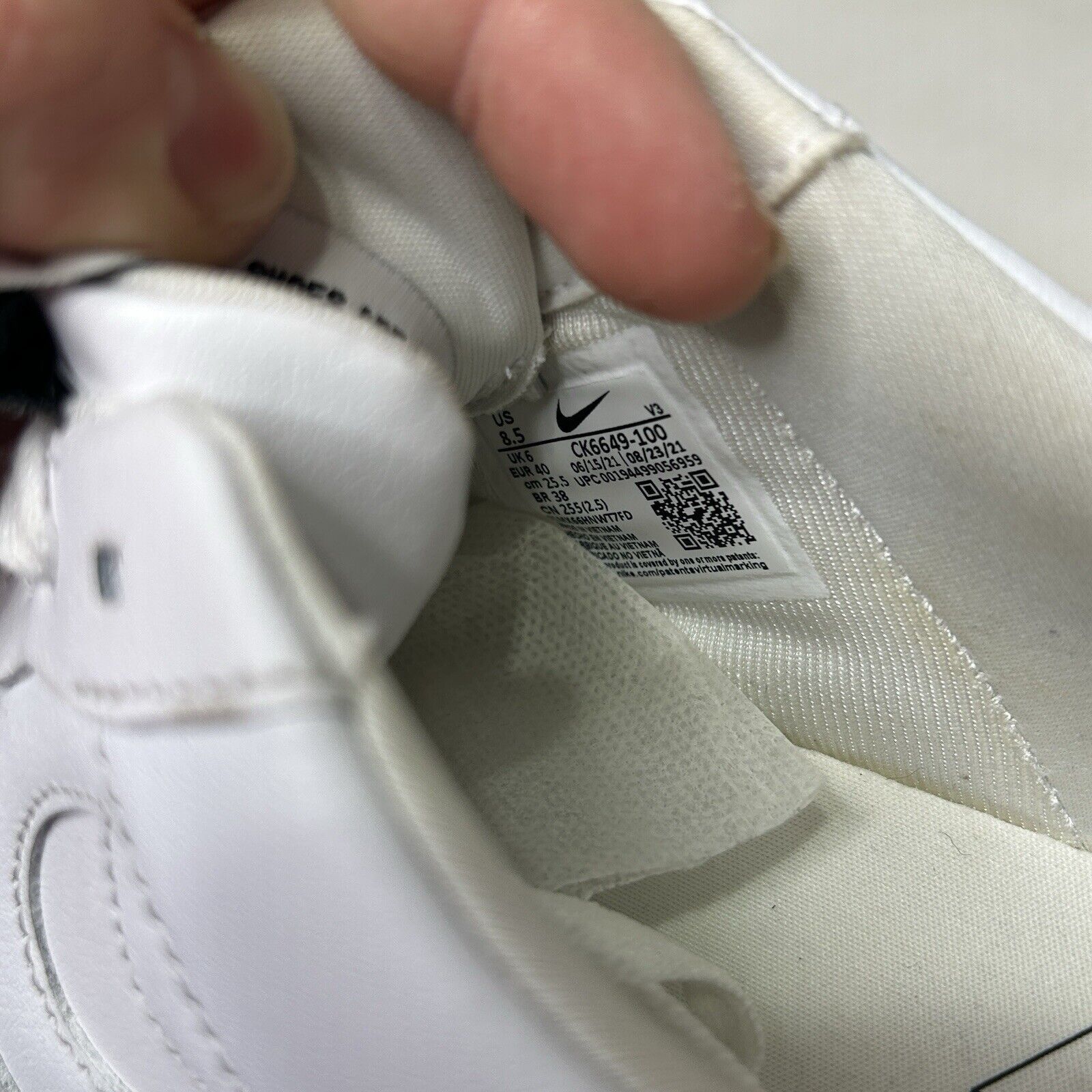 Nike Nike Shoes Air Force 1 Low Pixel WMNS “Triple White” 2024 Size US 8.5 / IT 38.5 - 8 Thumbnail