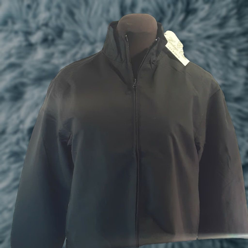 Vintage WOMENS GOLFERS HERITAGE BLACK WINDBREAKER CROSS NWT FULLZIP W/ POCKETS SMALL C11 Size S / US 4 / IT 40 - 1 Thumbnail