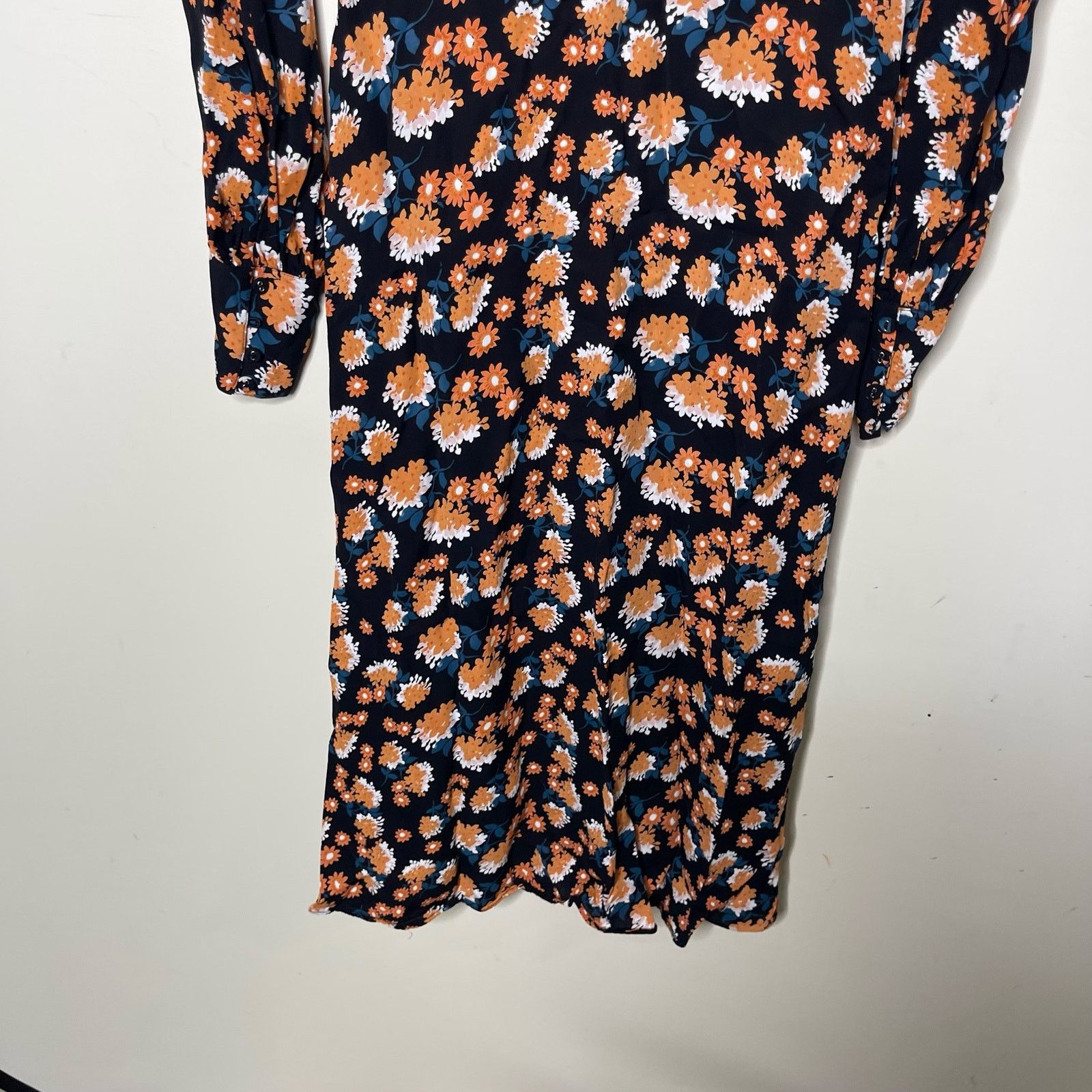 Other ByTimo Vintage Drape V Neck Dress Poppyfield Floral Black XS Size XS / US 0-2 / IT 36-38 - 7 Thumbnail
