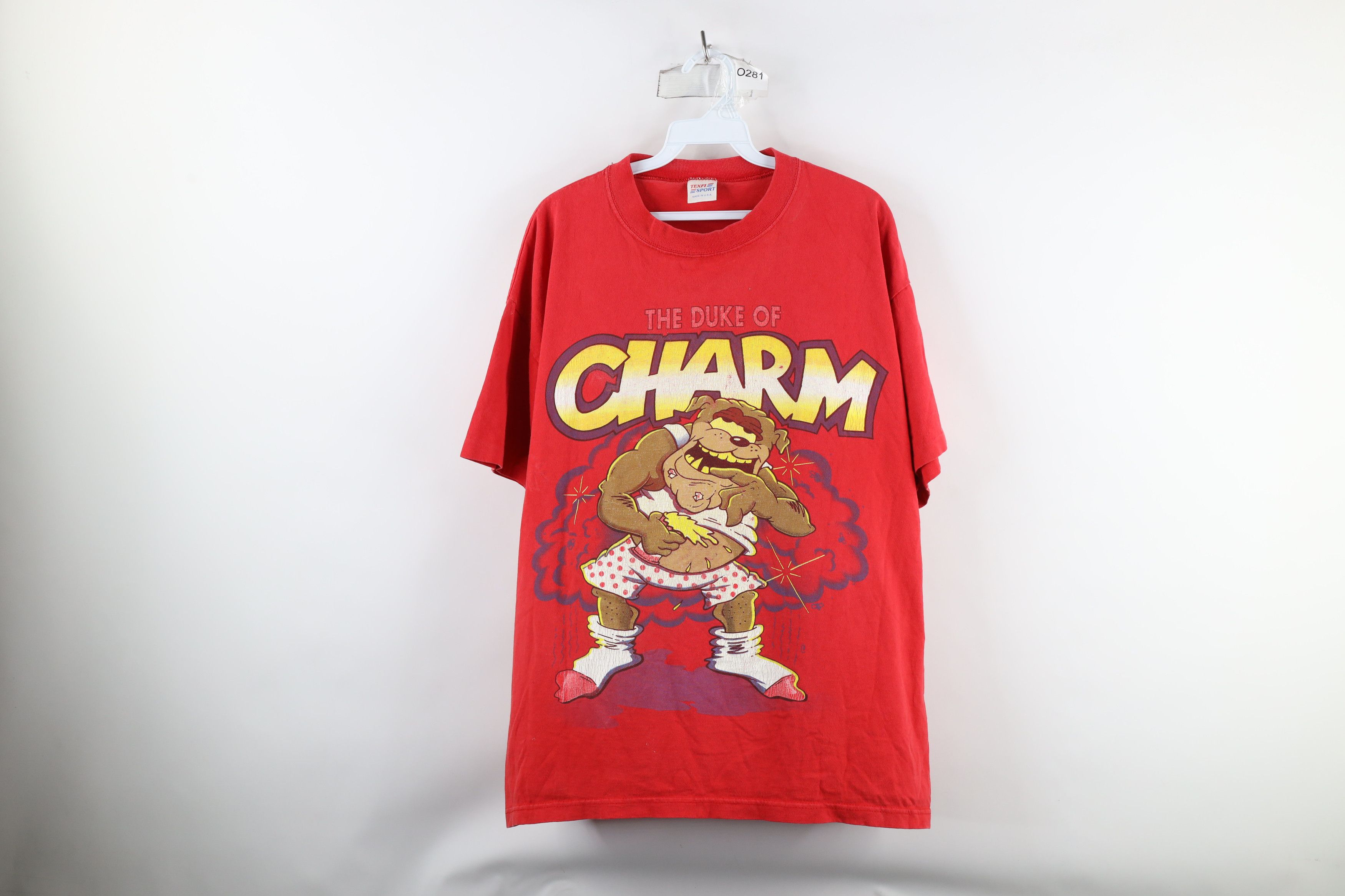 Vintage Vintage 90s Streetwear The Duke of Charm Monster T-Shirt USA Size US XL / EU 56 / 4 - 1 Thumbnail