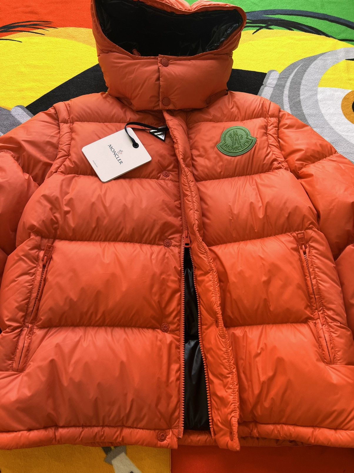 Moncler L Moncler Cyclone Short Down Jacket goose orange vest 2 jn 1 Size US L / EU 52-54 / 3 - 18 Thumbnail