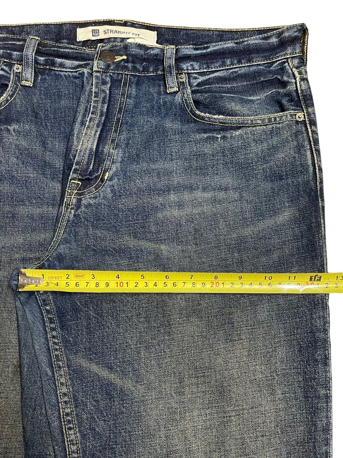 Gap Vintage Y2K Gap Blue Mud Faded Wash Straight Leg Fits Jeans Size US 36 / EU 52 - 14 Thumbnail