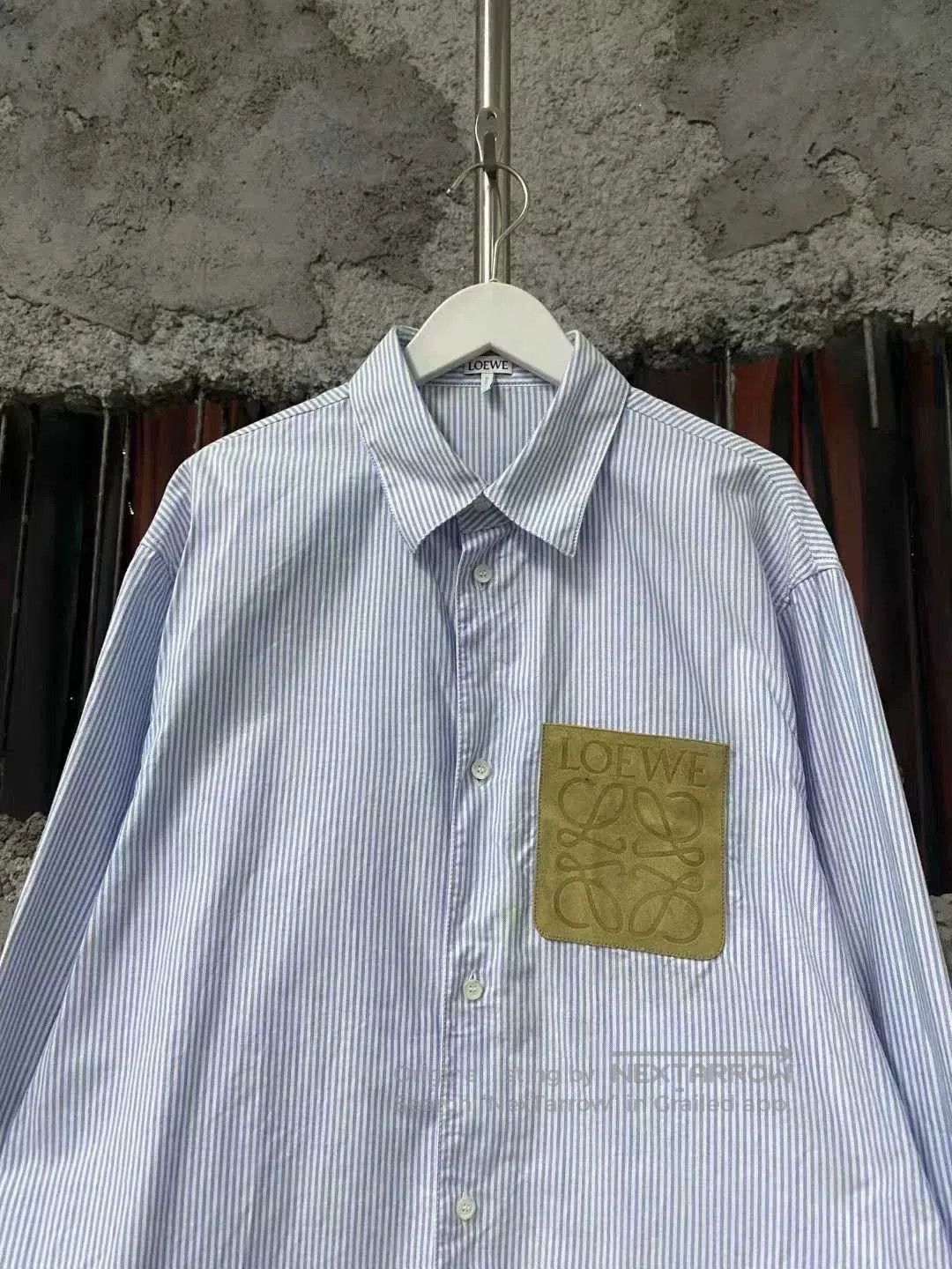 Loewe Loewe Striped Suede Pocket Shirt. Size US M / EU 48-50 / 2 - 3 Thumbnail