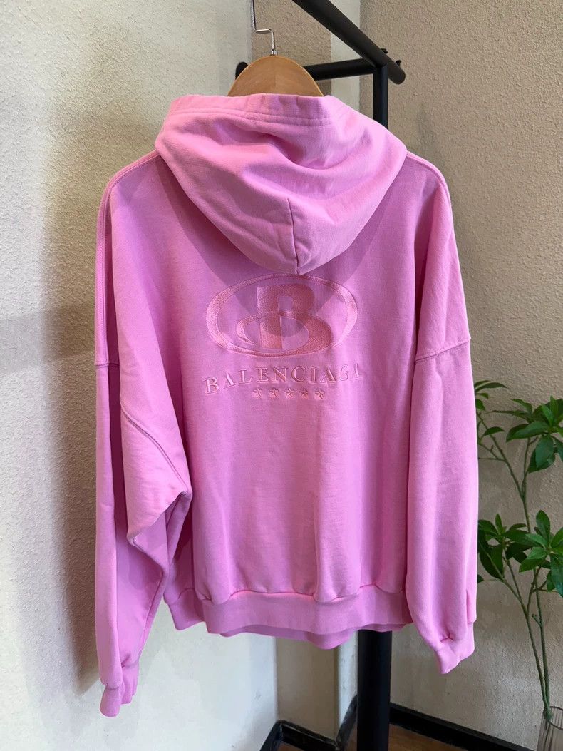 Balenciaga Balenciaga Pink hooded sweater Size US L / EU 52-54 / 3 - 2 Thumbnail