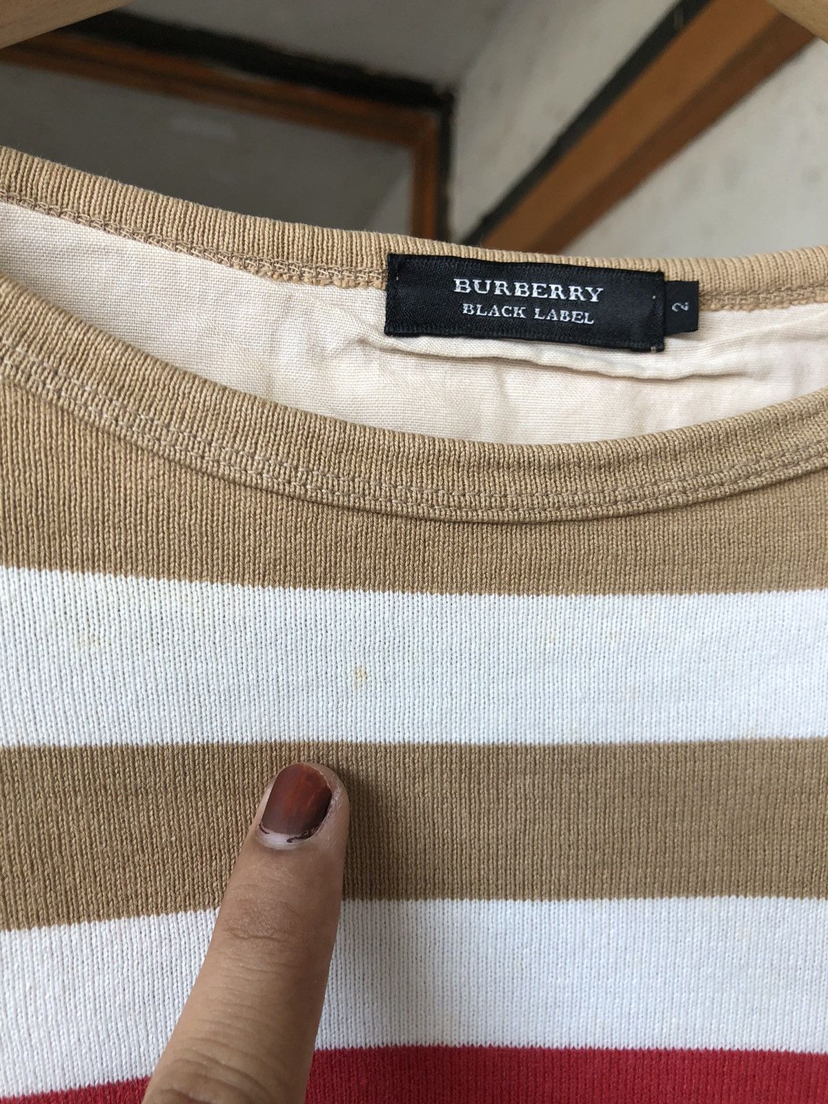 Burberry Vintage Burberry Black Label Stripe Long Sleeve Size M / US 6-8 / IT 42-44 - 7 Thumbnail