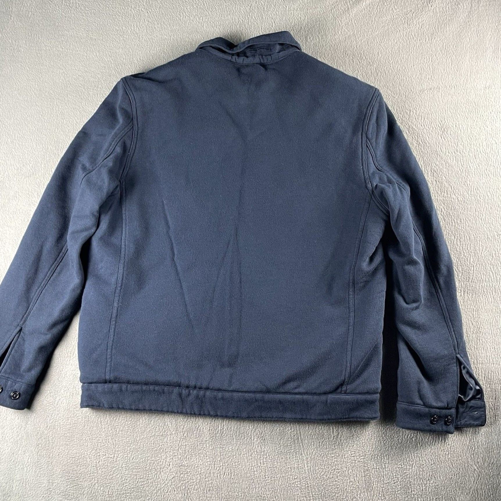 Lucky Brand Lucky Brand Coat Jacket Sherpa Lined Blue Mens XL Regular Army Style Zip Buttoned Front Size US XL / EU 56 / 4 - 7 Thumbnail