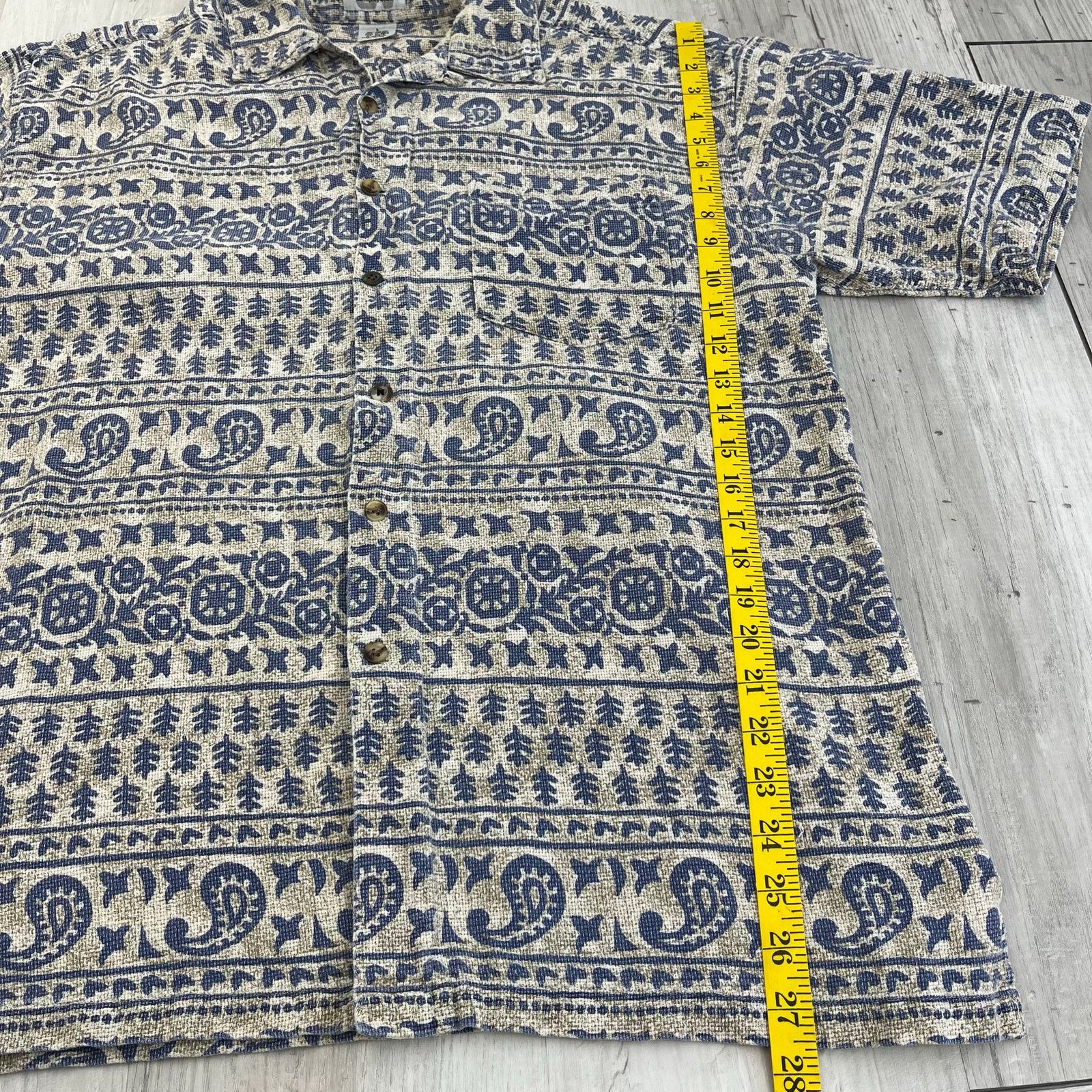 Vintage Vintage Sostanza 90s Blue Cotton Button Down Shirt Size US L / EU 52-54 / 3 - 10 Thumbnail