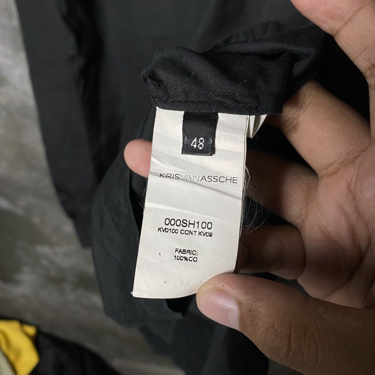 Kris Van Assche Kris van assche true black hidden button shirt l/s Size US M / EU 48-50 / 2 - 6 Thumbnail
