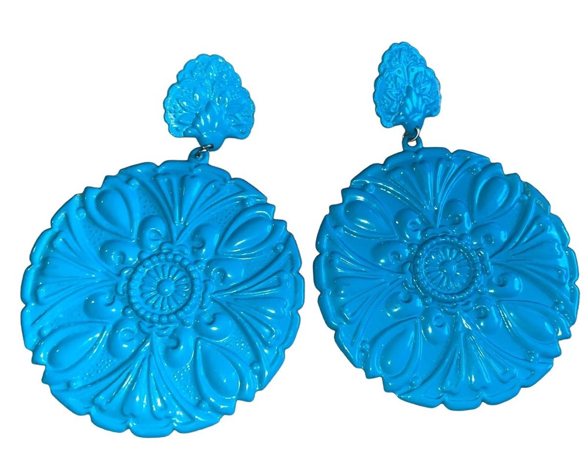 Vintage Vintage 70’s Boho Chic Metal Earrings Size ONE SIZE - 3 Thumbnail