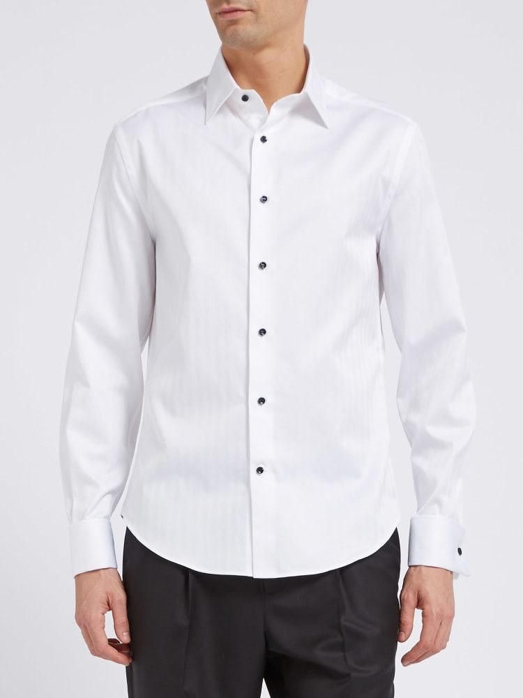 Brunello Cucinelli o1w1db10924 Shirt in Open White Size US M / EU 48-50 / 2 - 1 Preview