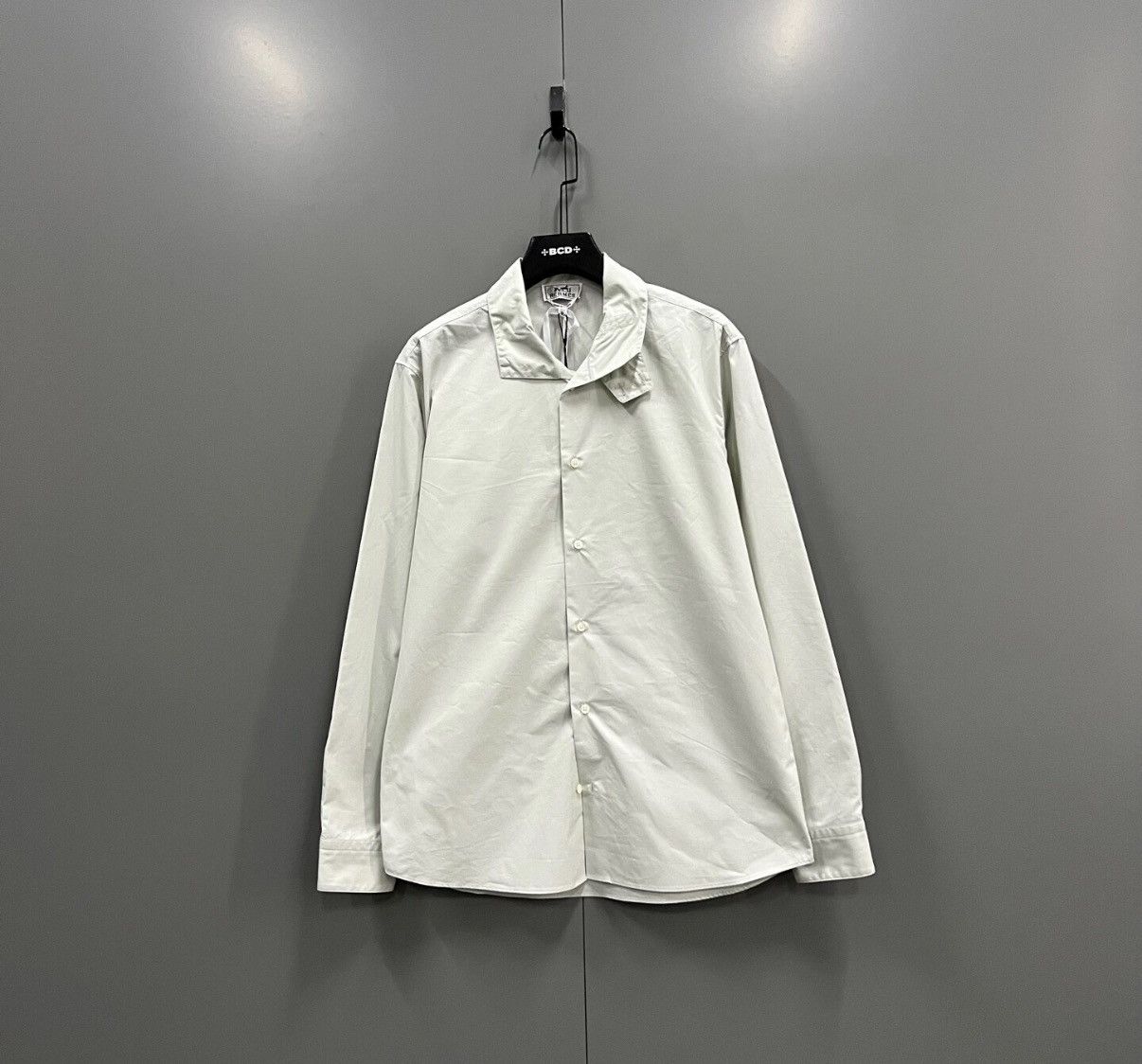 Hermes Hermès Light Green Single-breasted Shirt J41 Size US M / EU 48-50 / 2 - 1 Thumbnail