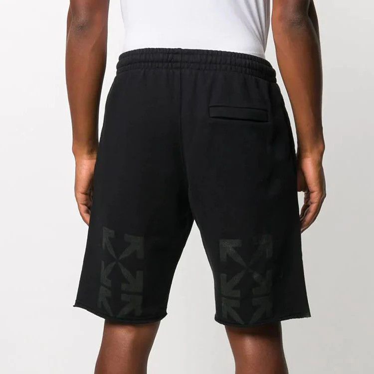 Off-White Blue Blurred Mona Lisa Arrows Sweatshorts Size US 32 / EU 48 - 4 Thumbnail