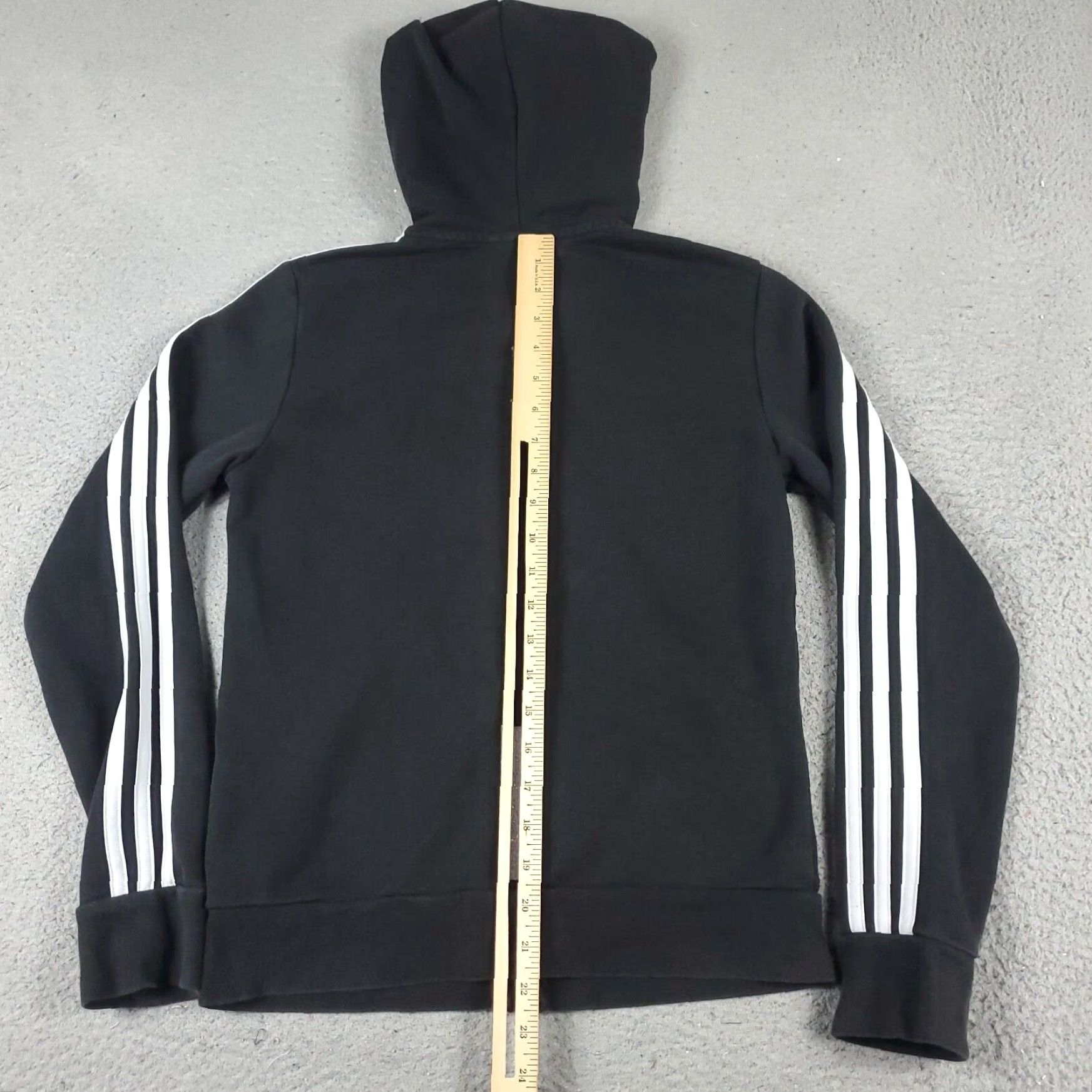 Adidas Adidas Womens Small Black Full Zip Up Hoodie Sweatshirt Ladies Size S / US 4 / IT 40 - 6 Thumbnail