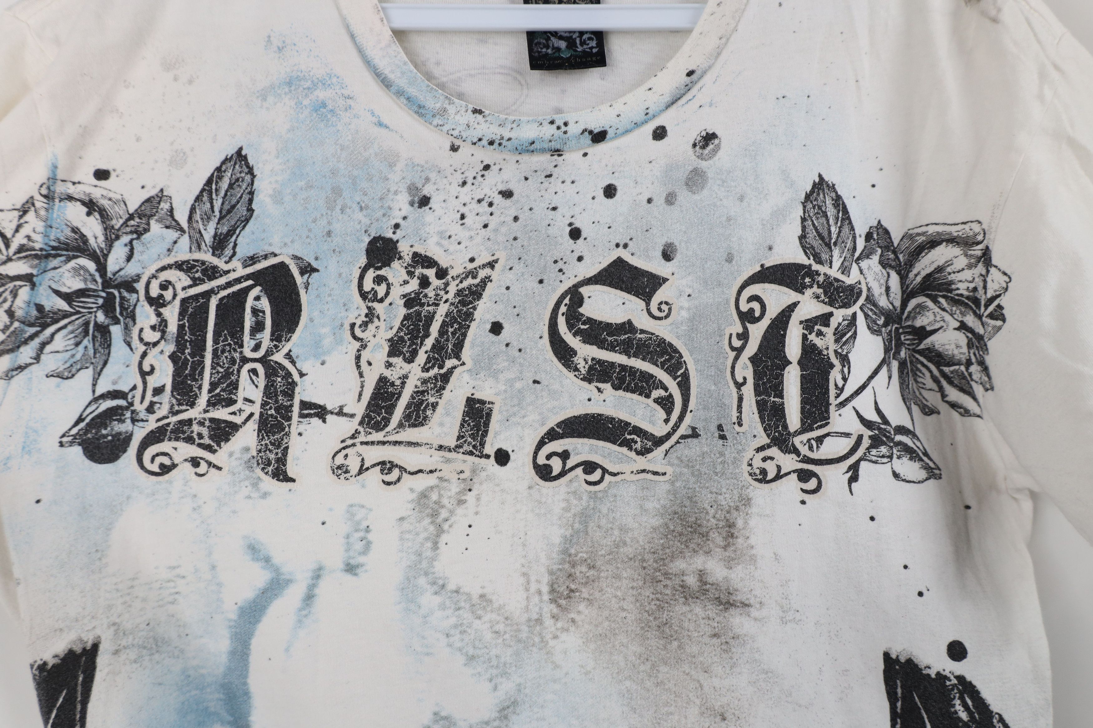 Vintage Vintage Y2K Streetwear Rose Flower Acid Wash UFC MMA T-Shirt Size US M / EU 48-50 / 2 - 4 Thumbnail