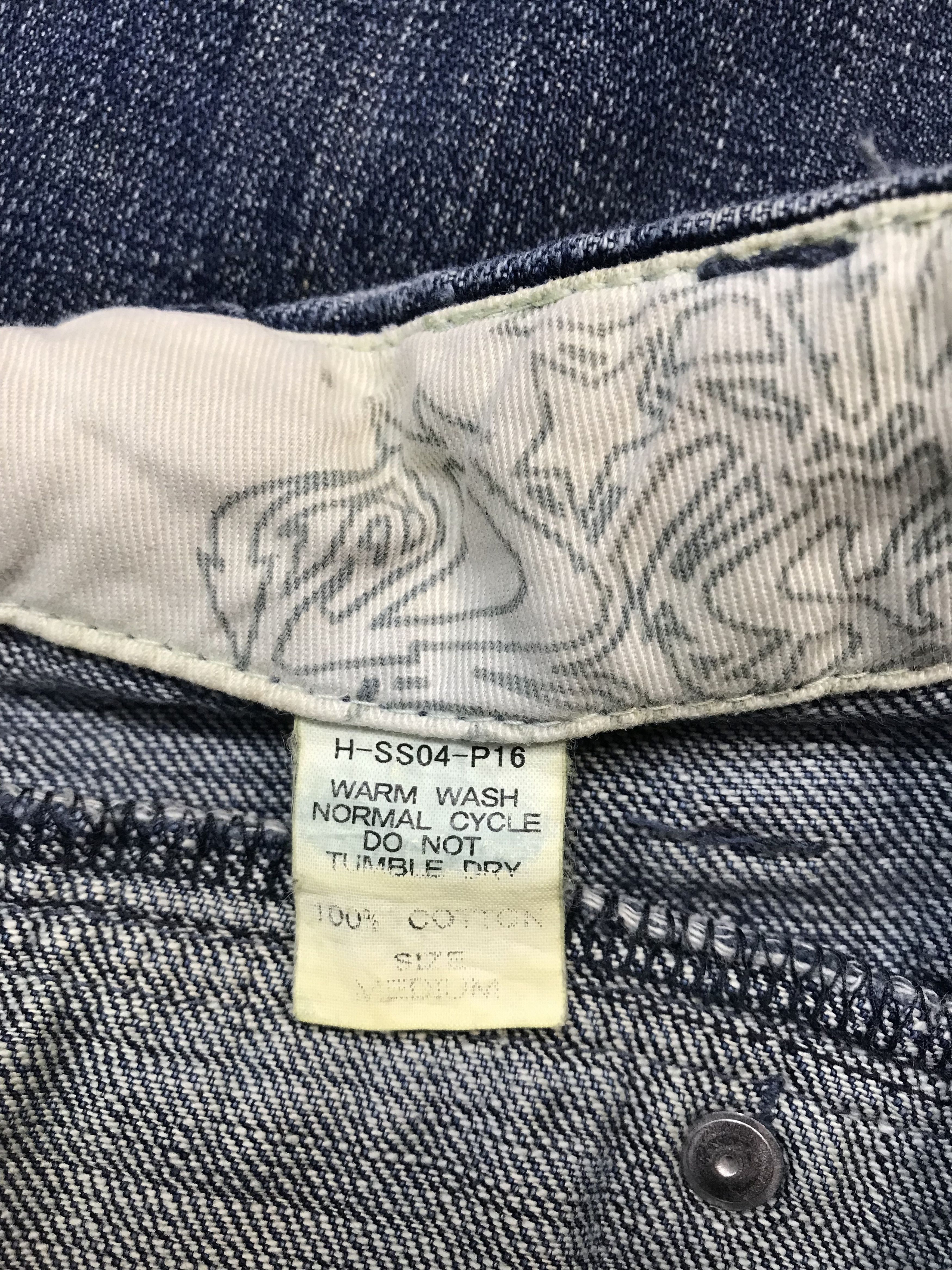 realmad HECTIC Mad Hectic Indigo Denim Jeans Buttonfly Slash Pockets Size US 34 / EU 50 - 9 Thumbnail