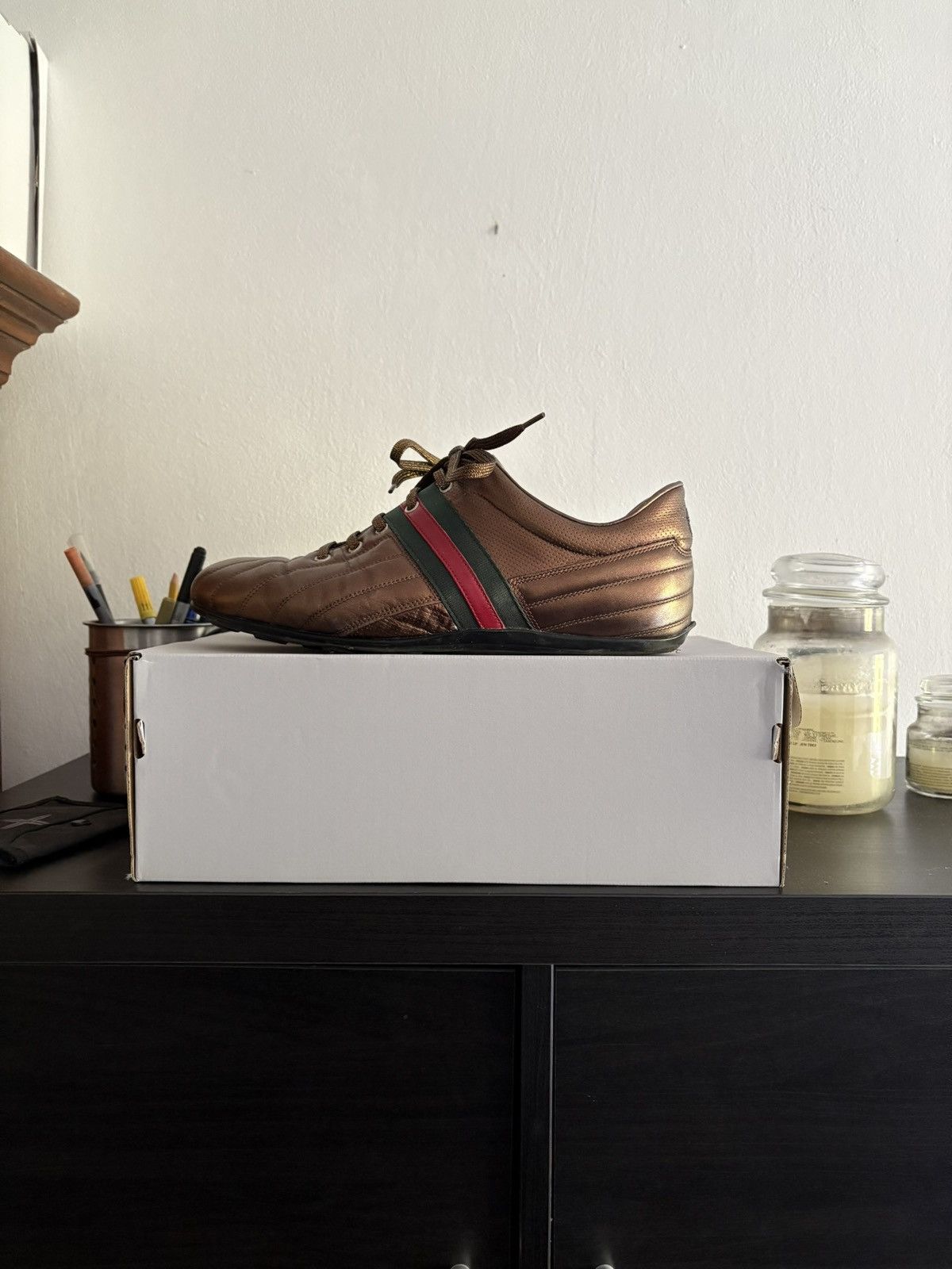 Gucci Gucci ace bronze gold Size US 9.5 / EU 42-43 - 2 Thumbnail
