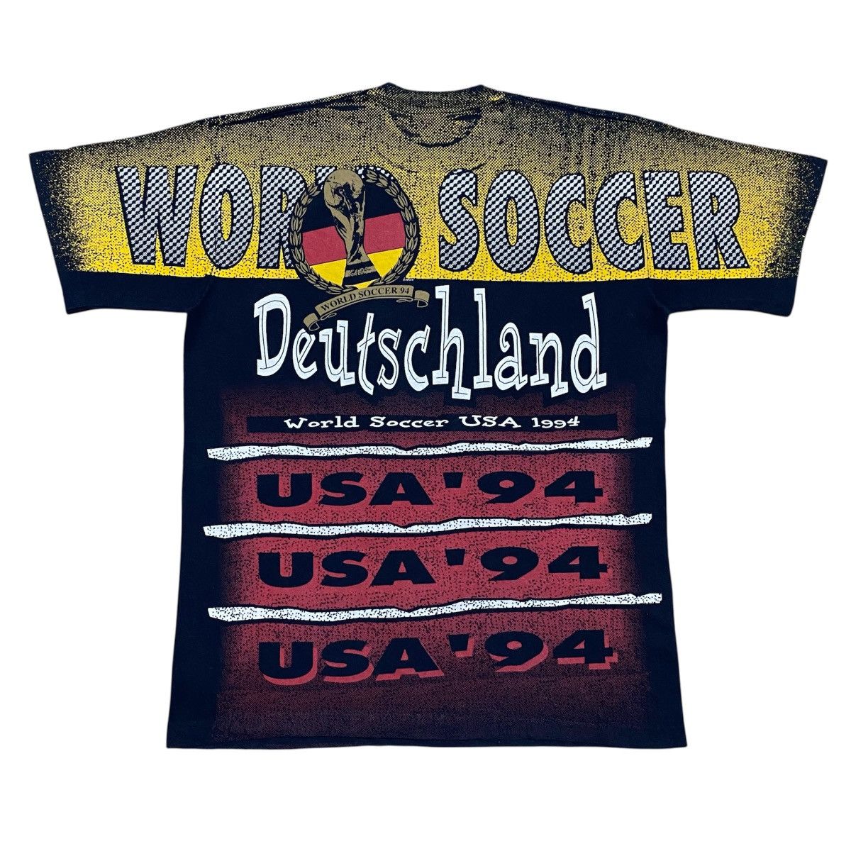 Vintage Rare‼️🔥Vintage 1994 World Cup Germany Deutschland AOP T-Shirt Size US M / EU 48-50 / 2 - 2 Thumbnail
