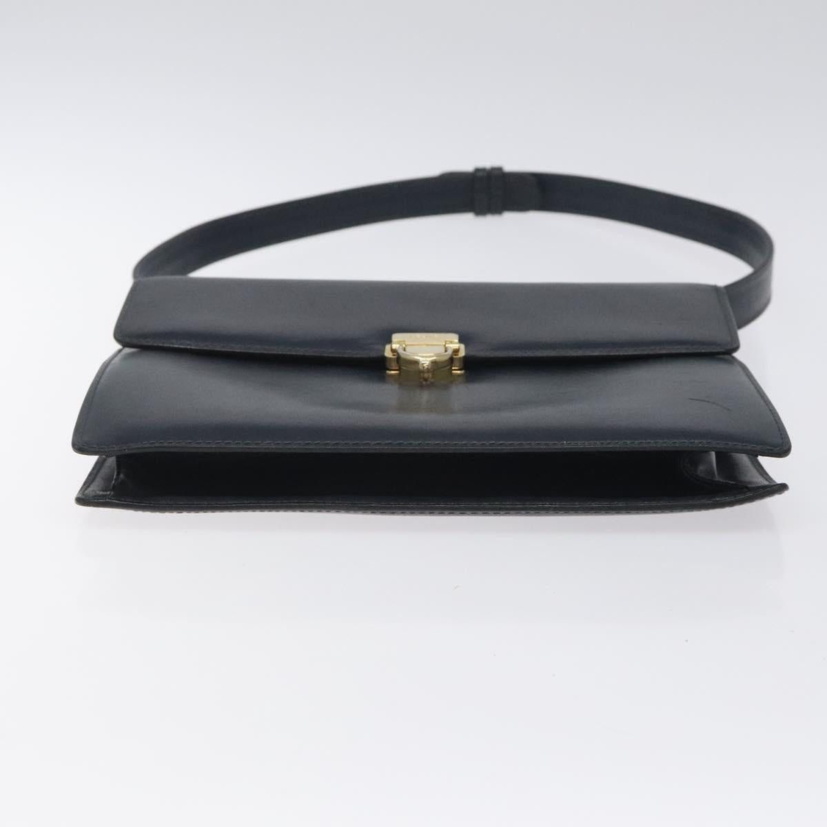 Celine CELINE Shoulder Bag Leather Navy Gold Size ONE SIZE - 9 Thumbnail