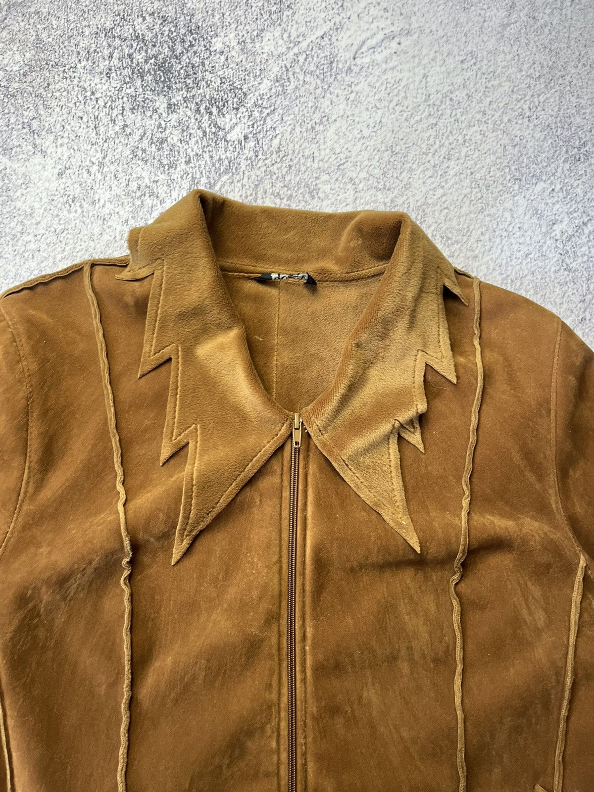 Japanese Brand Vintage Fringed Leather Suede Cowboy Western Jacket Size L / US 10 / IT 46 - 12 Thumbnail