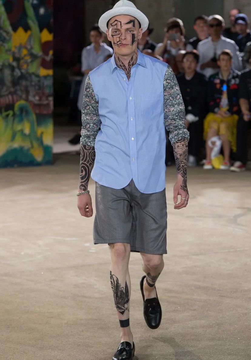 Comme des Garcons × Junya Watanabe Junya Watanabe men S/s17 Patchwork Sleeves shirt Size US S / EU 44-46 / 1 - 1 Thumbnail