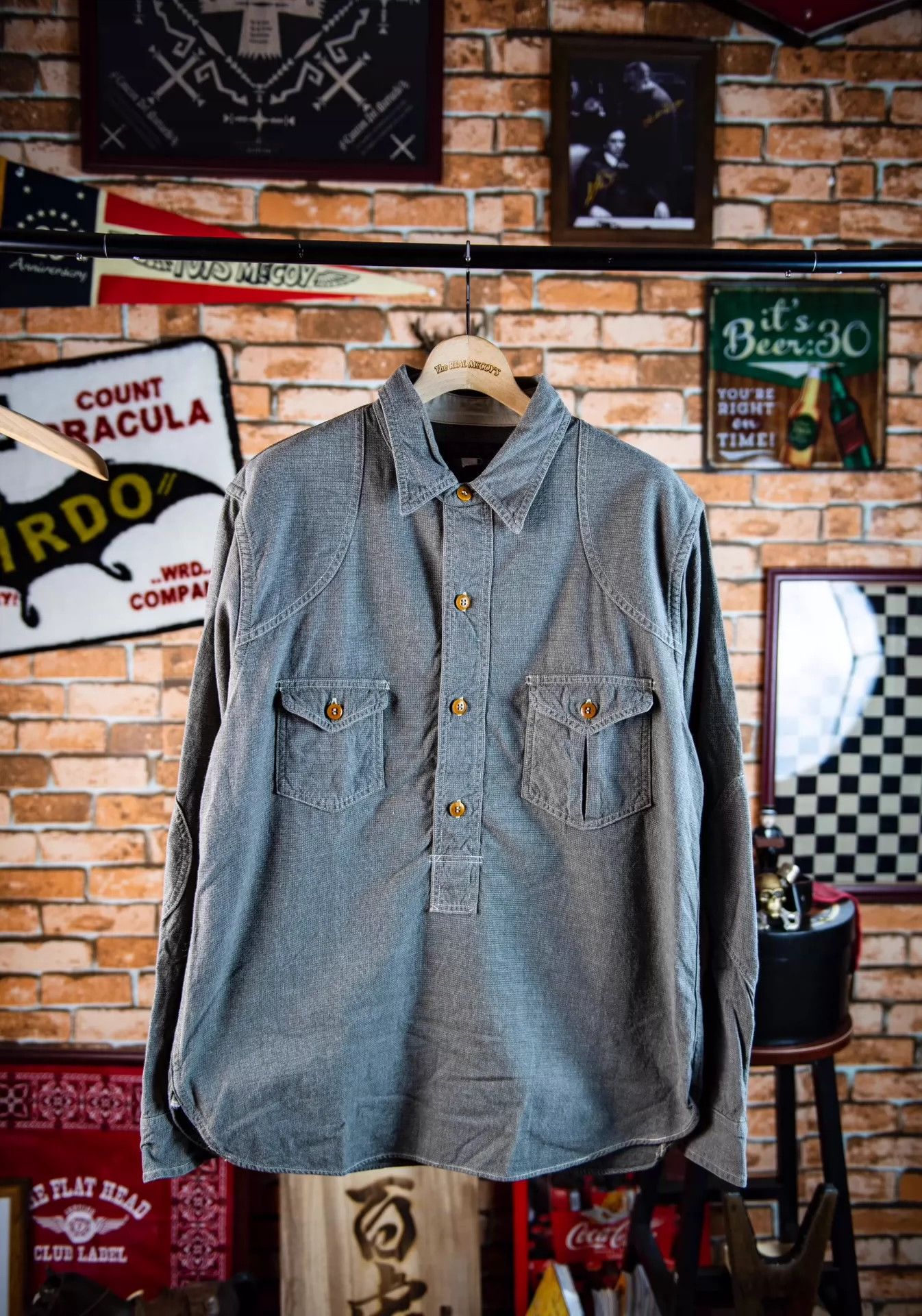 Freewheelers Freewheelers Yellow button of pullover shirt Size US XXL / EU 58 / 5 - 1 Thumbnail