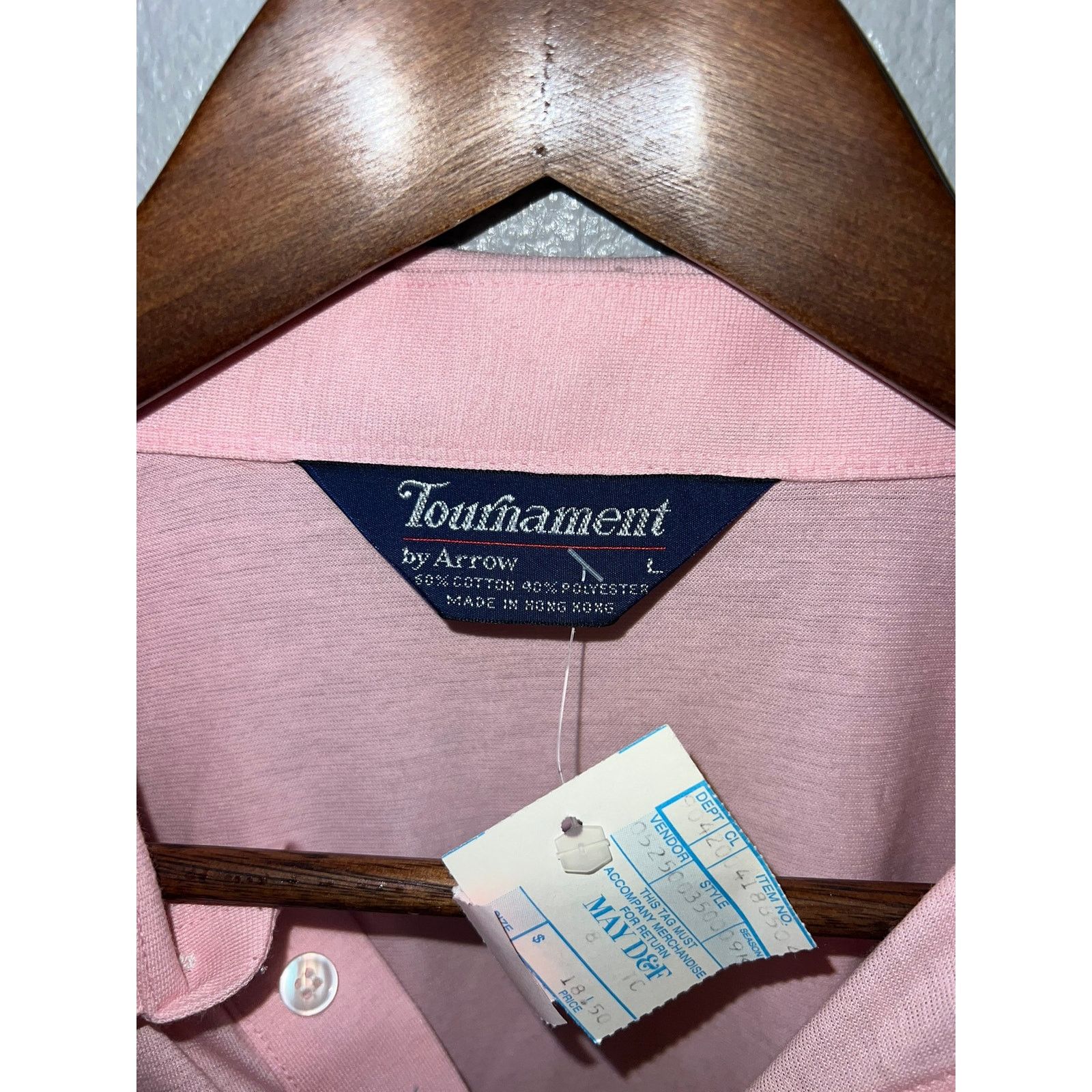Arrow Vintage Arrow Polo Shirt Tournament Golf Pink Deadstock Tee Size US L / EU 52-54 / 3 - 7 Thumbnail