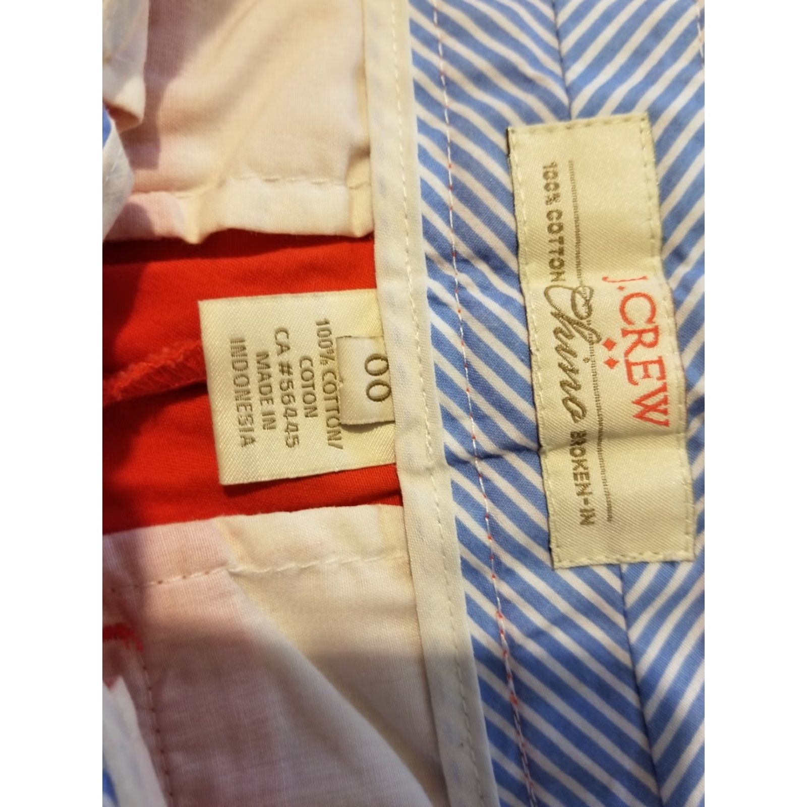J.Crew Womens J. Crew Shorts Khaki 00 Orange Cotton Chino Stretch Shirt Or Shorts? Size 24" / US 00 / IT 34 - 3 Thumbnail
