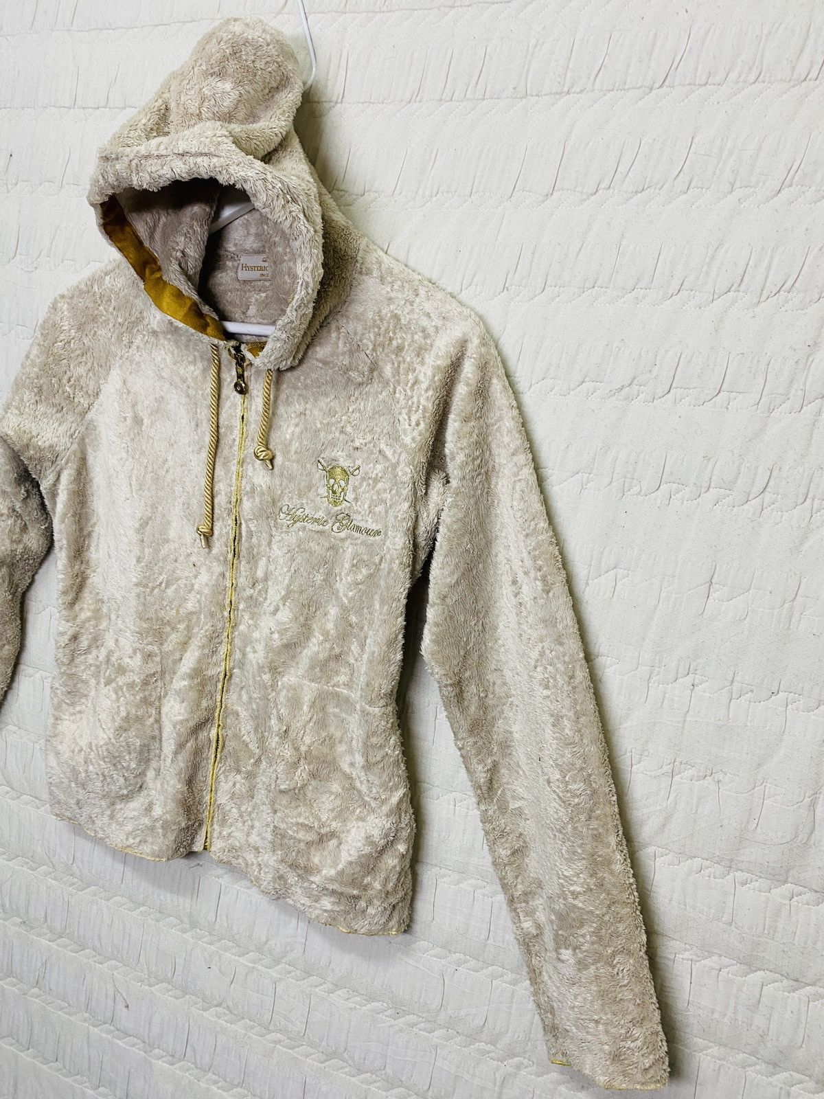 Hypebeast × Hysteric Glamour (L) HYSTERIC GLAMOUR HOODIE FUR JACKET Size XS / US 0-2 / IT 36-38 - 4 Thumbnail
