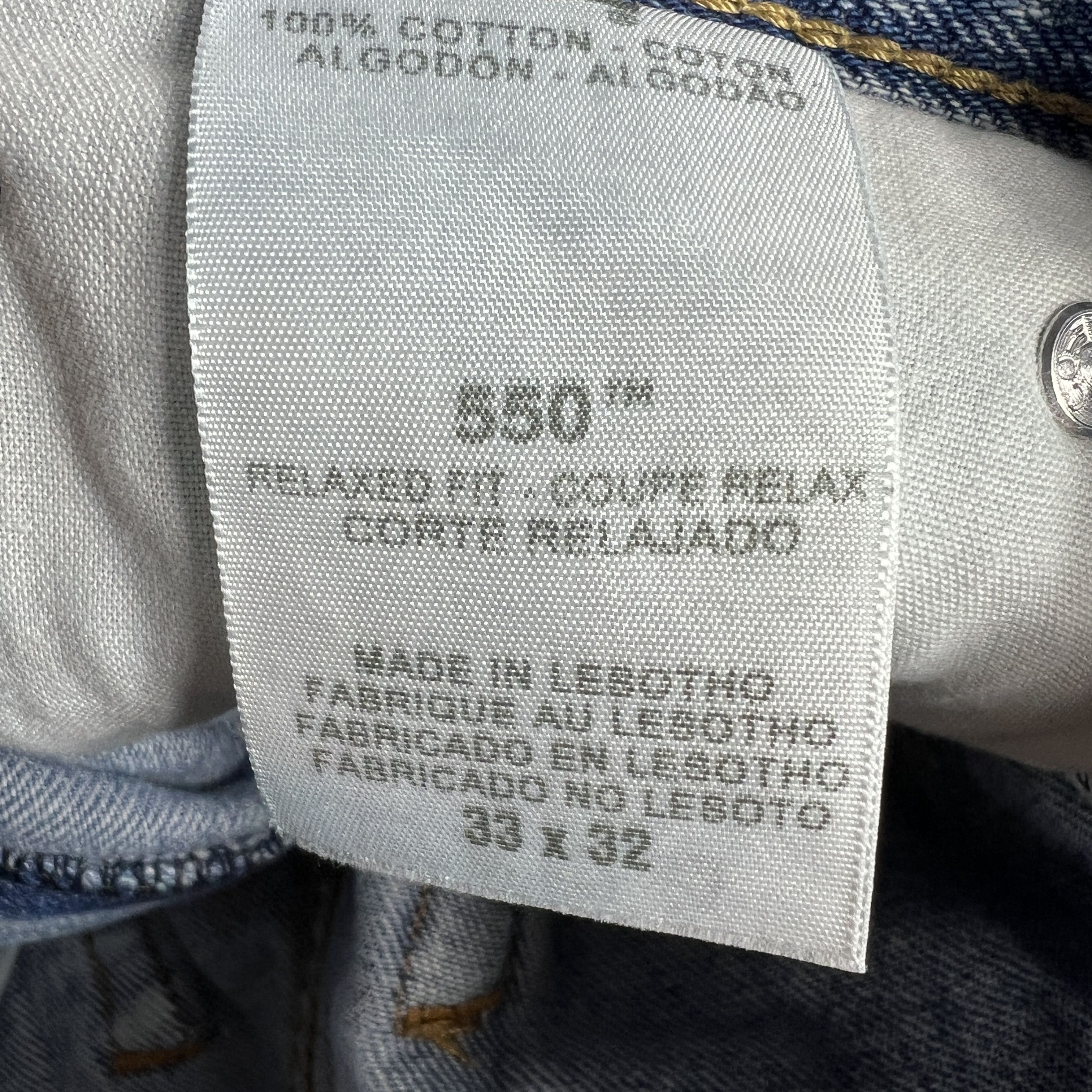 Levi's Levi's Jeans 550 Relaxed Straight Blue Faded Denim Size US 33 - 8 Thumbnail