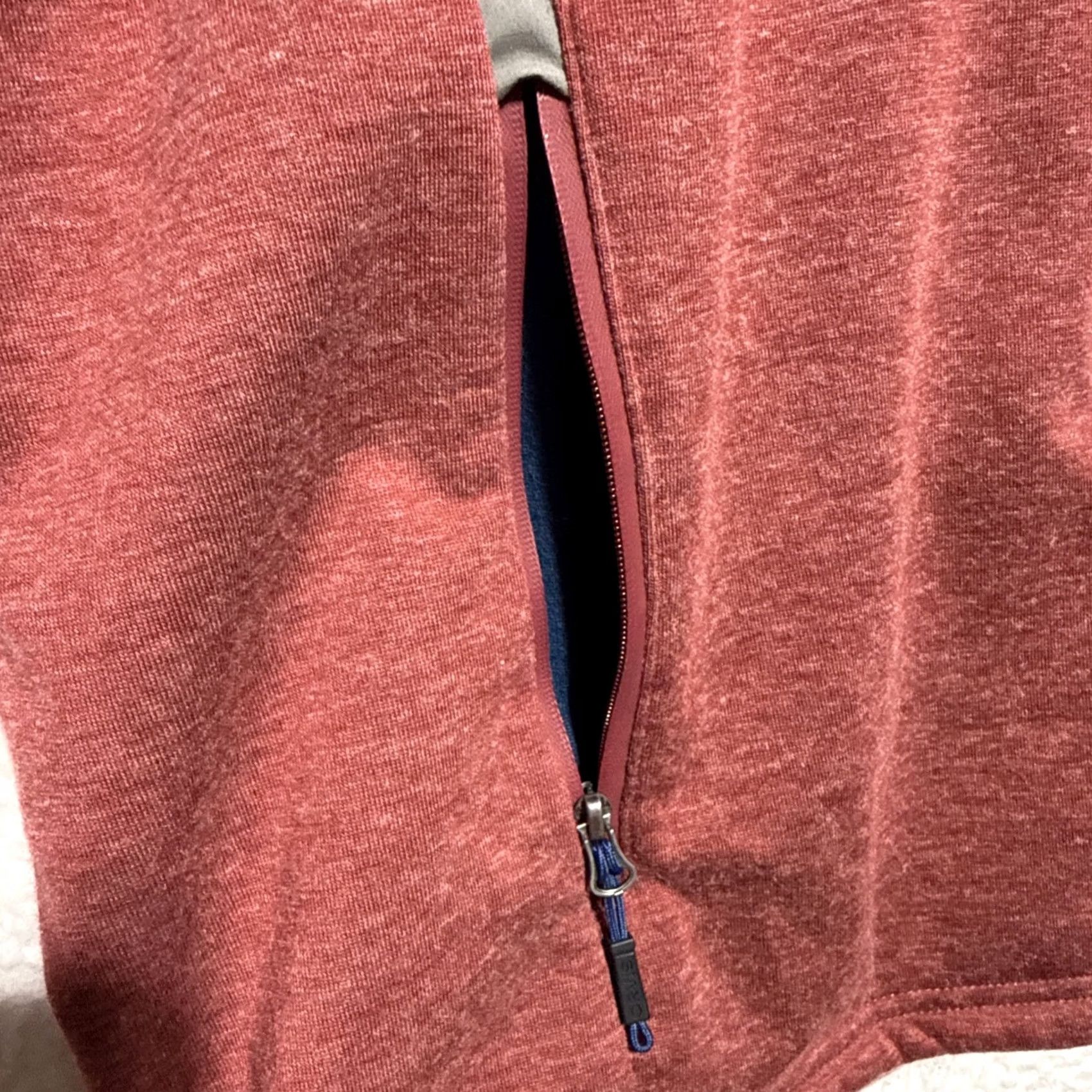 Orvis ORVIS Hybrid Wool Fleece Full Zip Jacket Coat Men L Maroon Gray Size US L / EU 52-54 / 3 - 4 Thumbnail